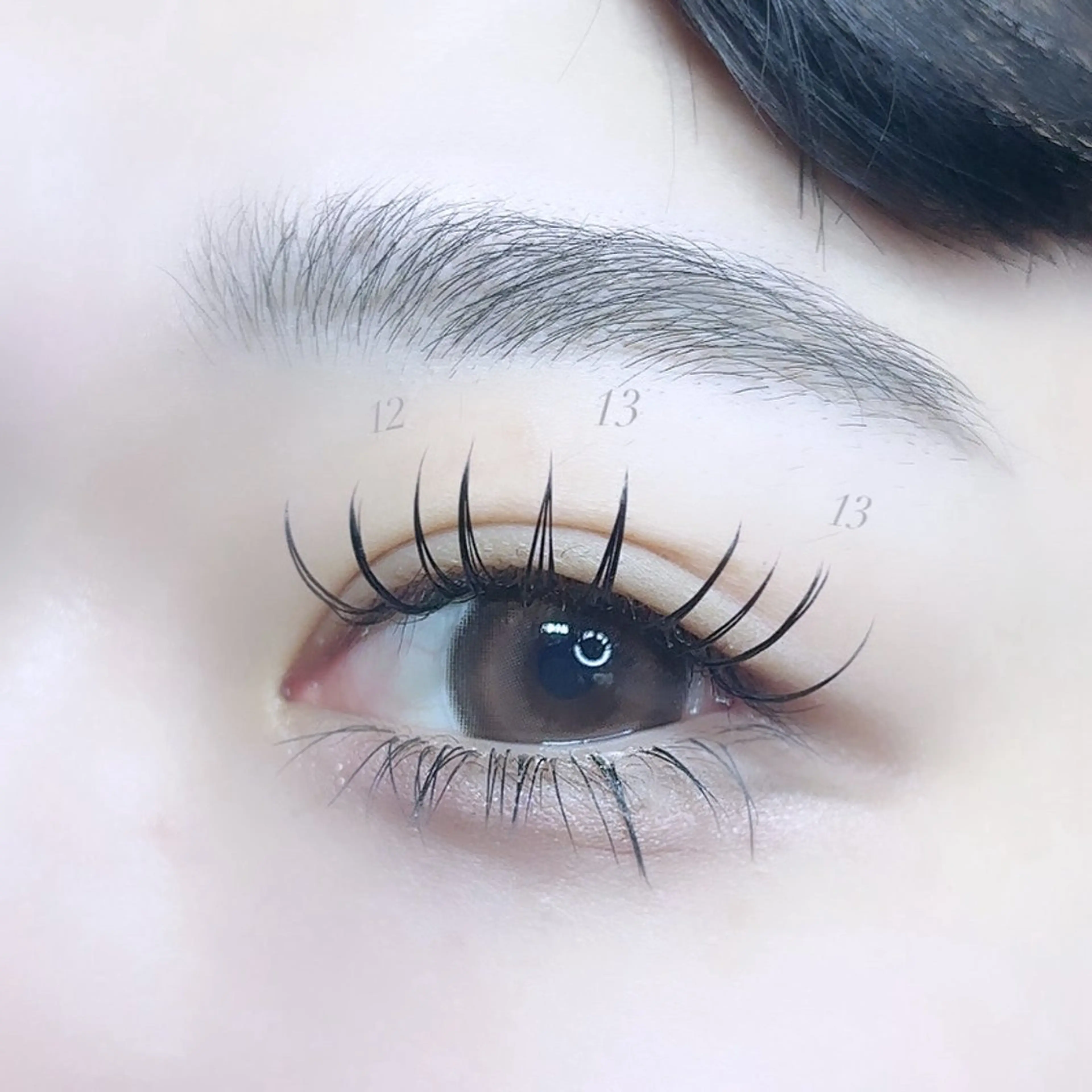 マツエク・マツパ 束感まつ毛 フラットラッシュ apis eyeのマツエク・マツパデザイン