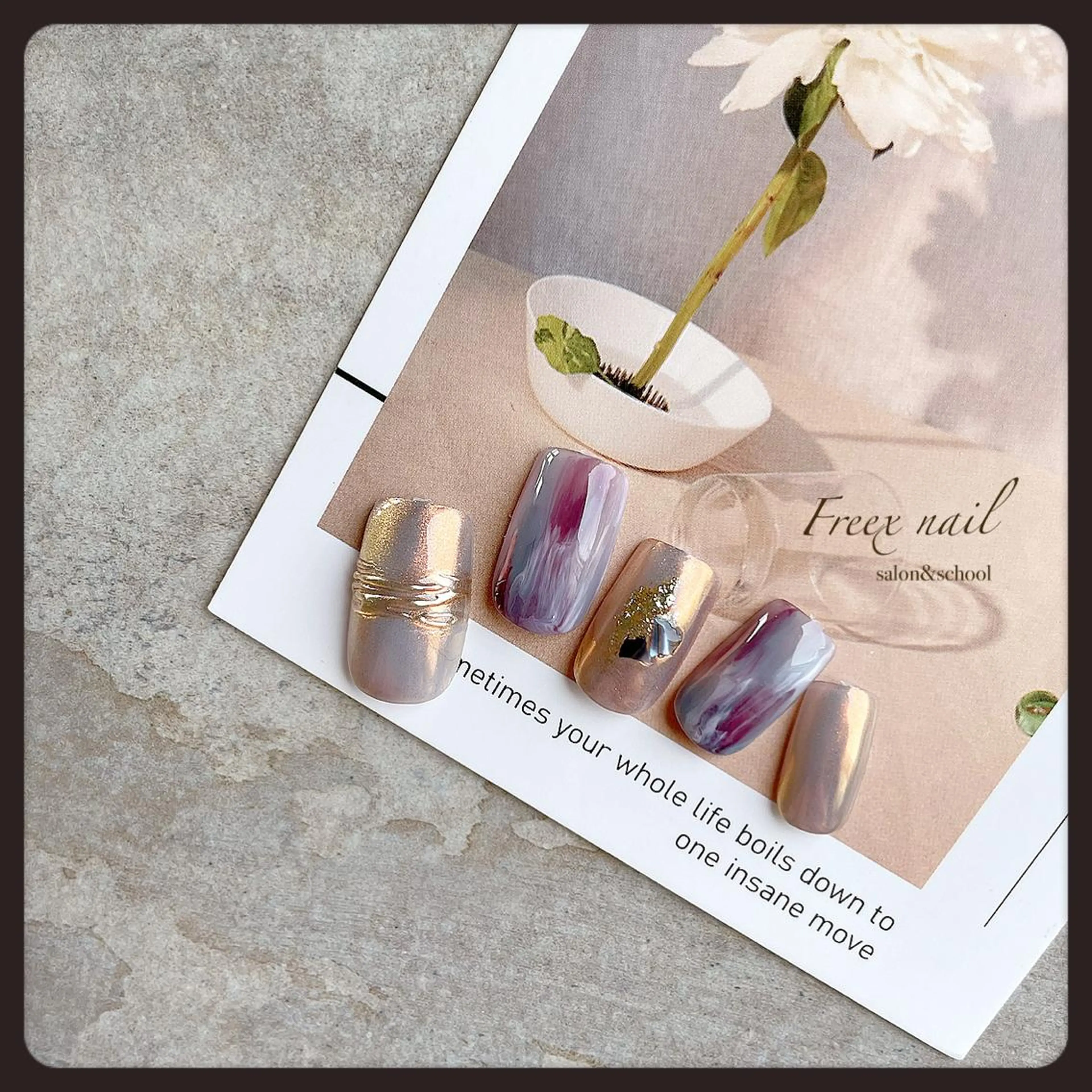 ネイル 大理石ネイル(マーブル) ニュアンスネイル ハンドネイル ハンドケア freex nail /ニュアンス/個性派のネイルデザイン