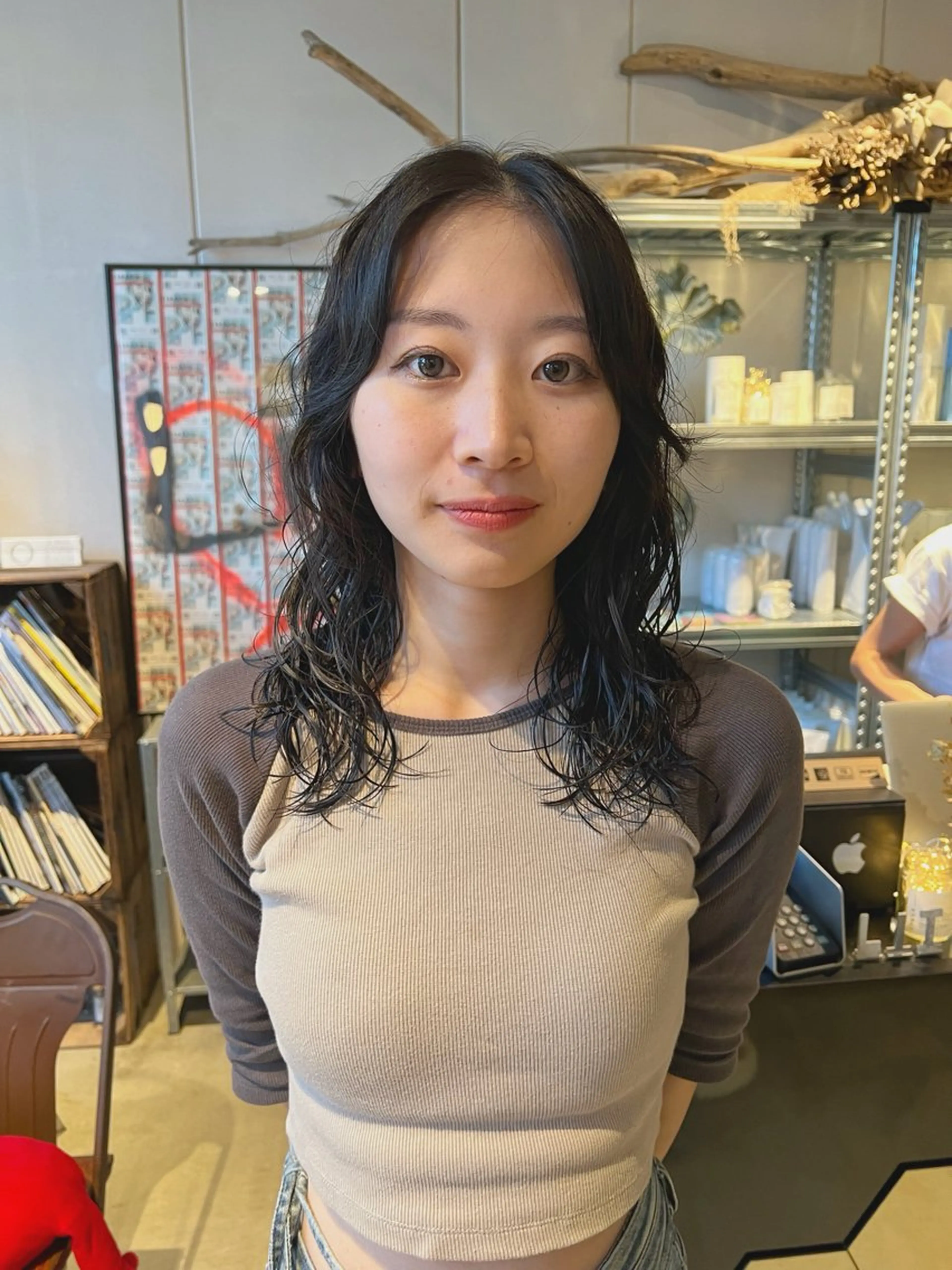 ロング カット パーマ 大澤 叶方のヘアスタイル