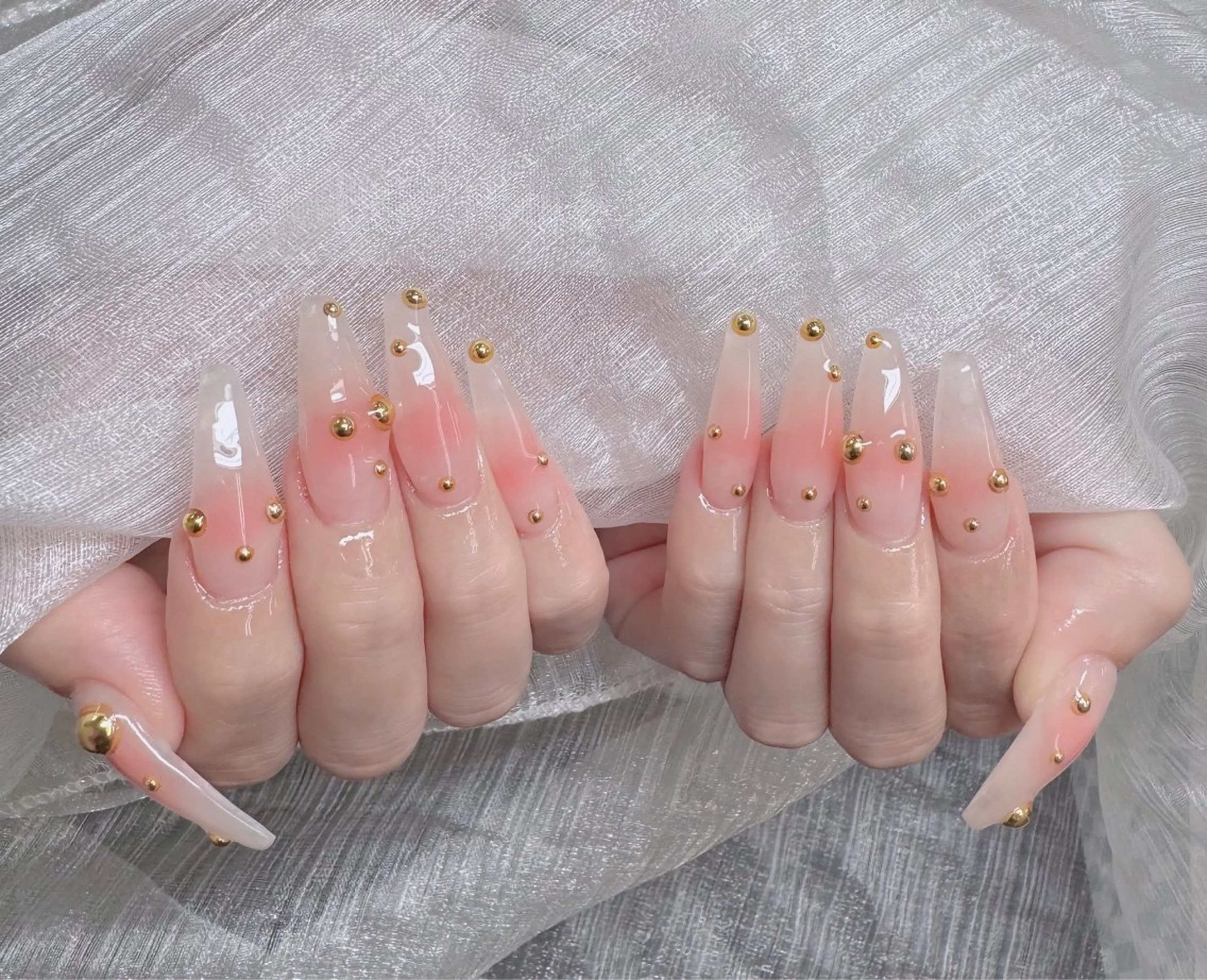 ネイル アートネイル 成人式 ジェルネイル ニュアンスネイル 夏ネイル ハンドネイル neco H.babynailのネイルデザイン