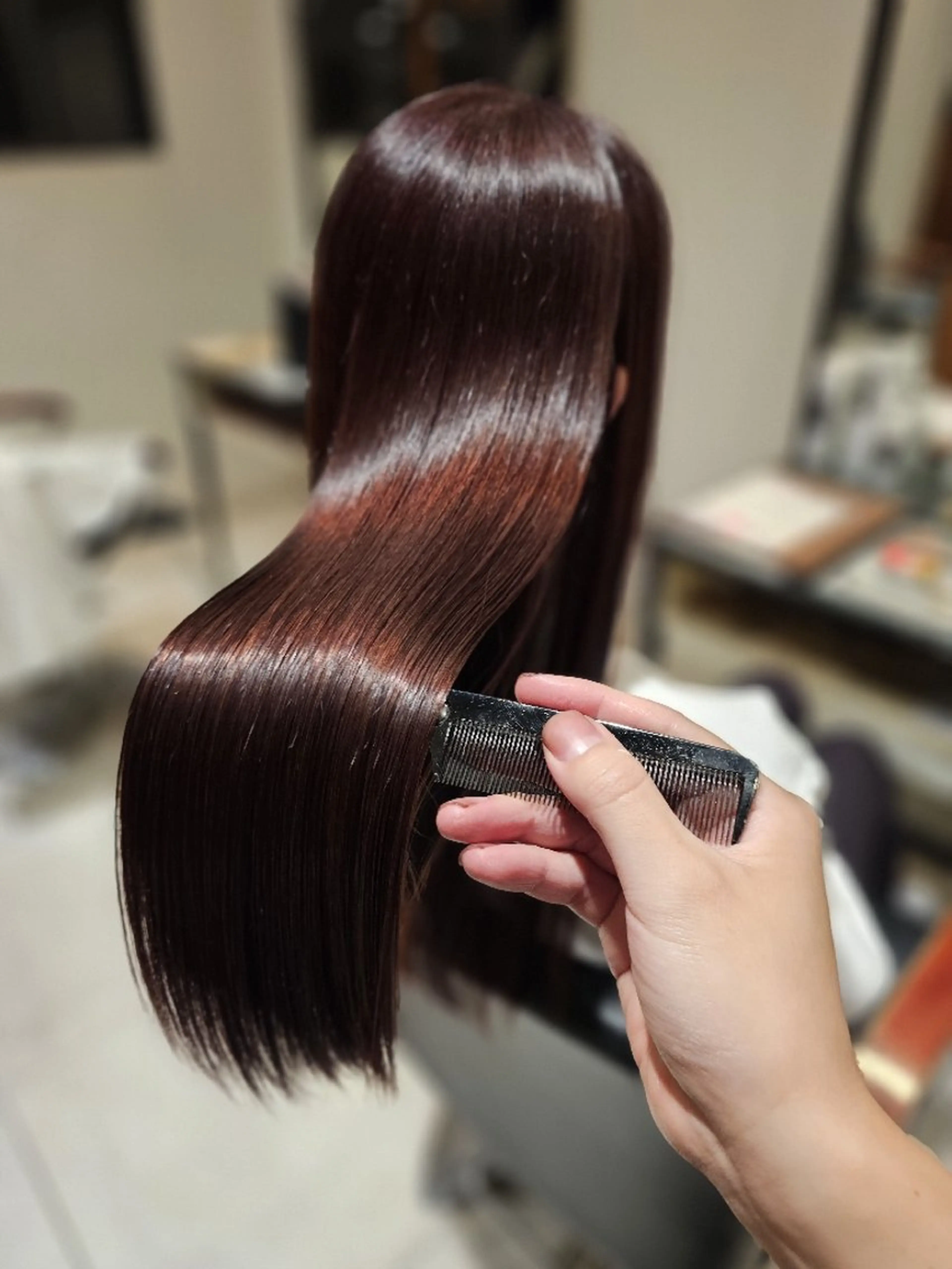 セミロング カラー くせ毛 顔周りカット 髪質改善 似合わせカット 縮毛矯正 【髪質改善美容師】t occa茨木篠原健太のヘアスタイル