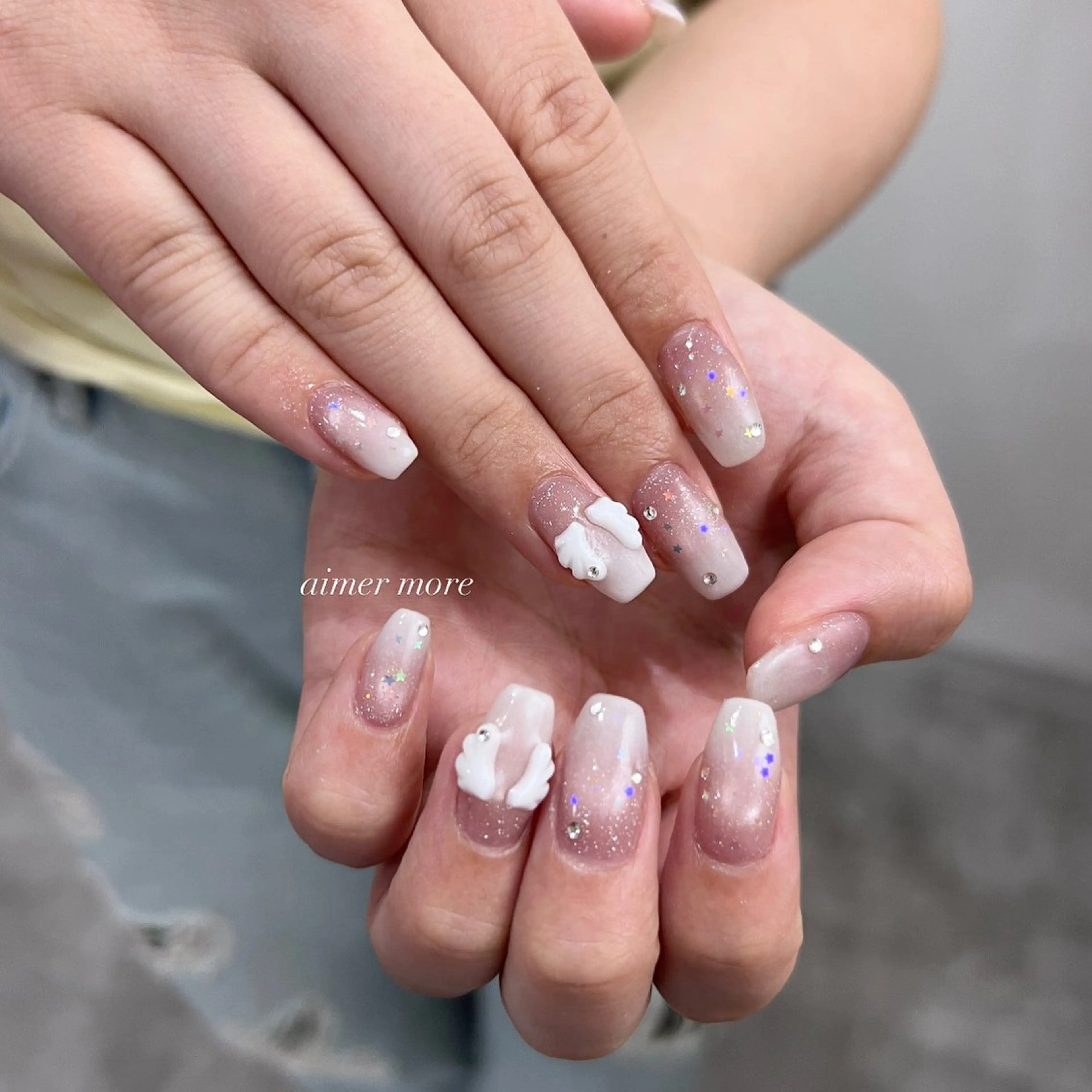 ネイル ハンドネイル NAGISA🧁🎀 持ち込み⌇パラジェルのネイルデザイン