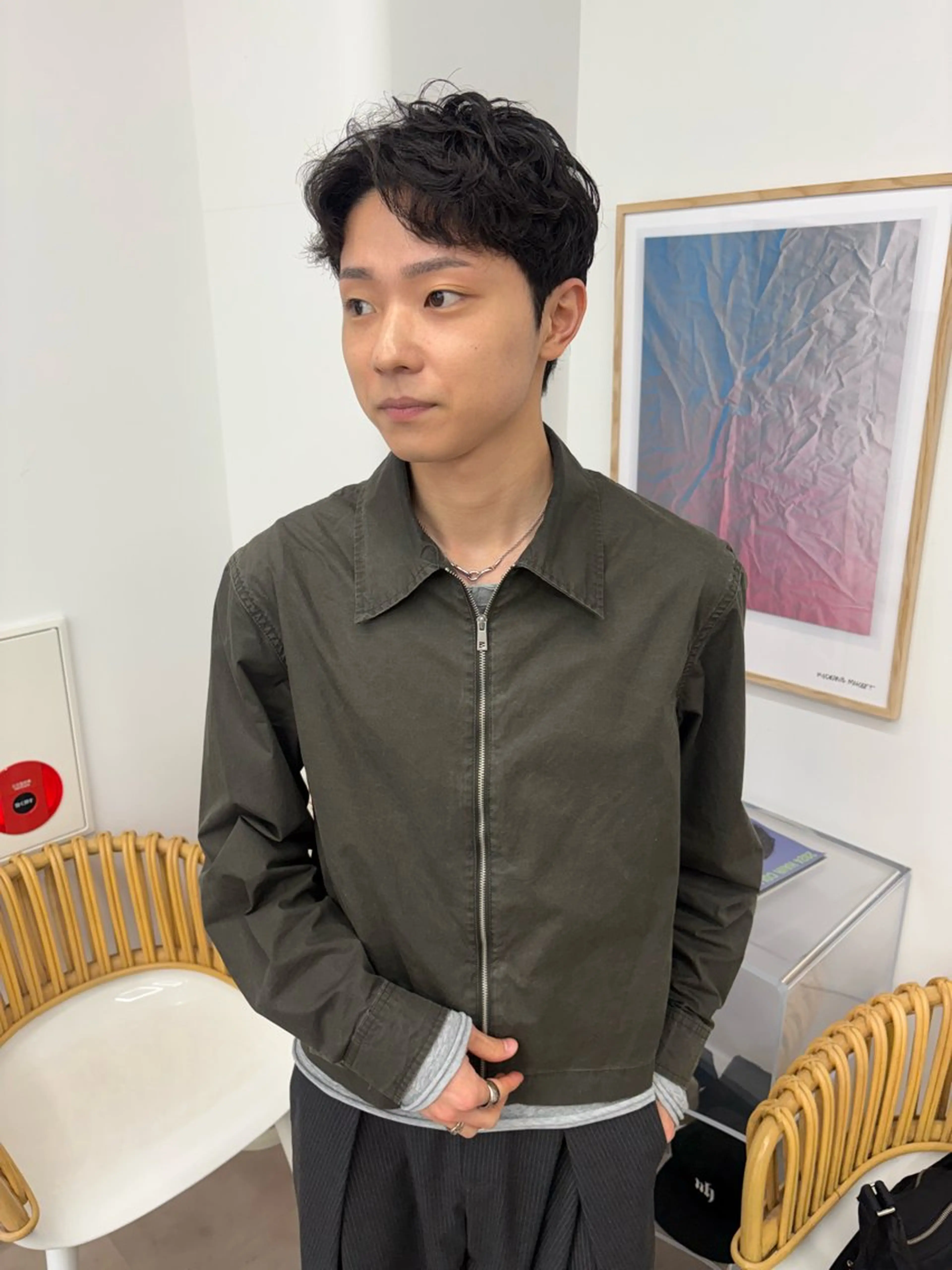 ショート カット パーマ 透けるカラー/メンズ ❄️KIRATOのヘアスタイル