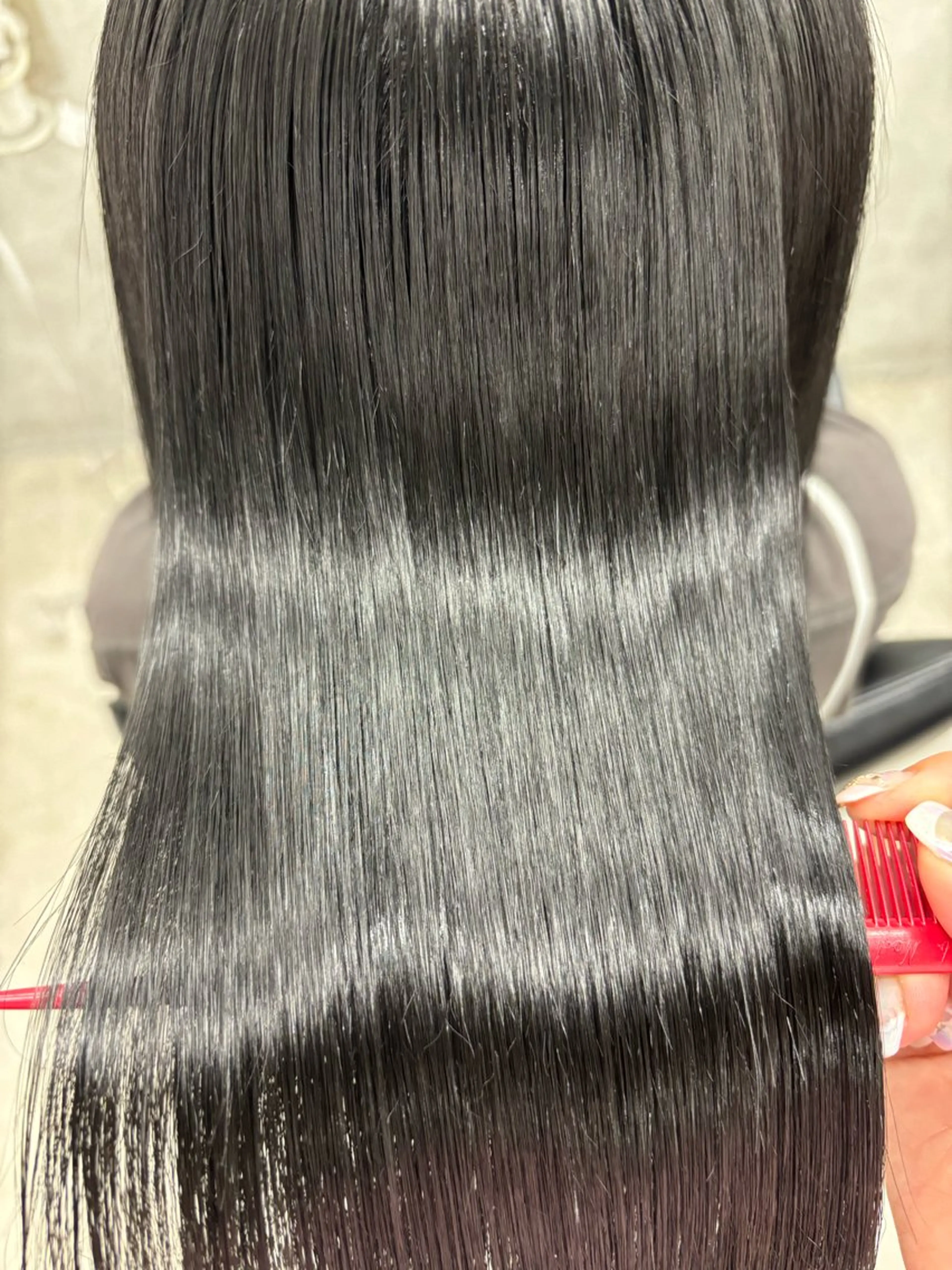 ロング カラー 髪質改善 縮毛矯正 トリートメント すぐ巻ける縮毛矯正 🍀勝倉　麗のヘアスタイル