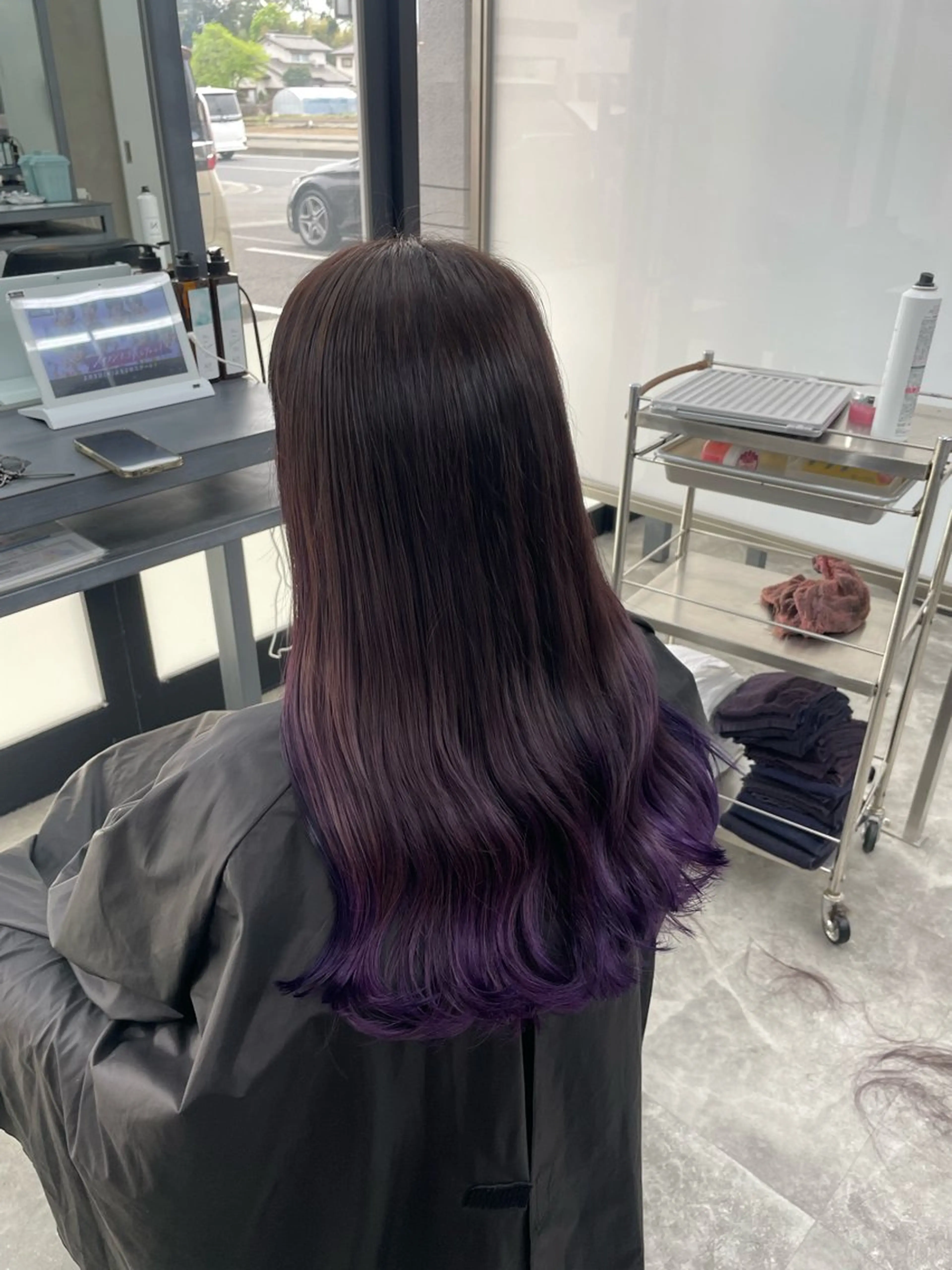 ロング ヘアカラー 🧋ミルクティーカラ ー🧋特化小林拓登のヘアスタイル