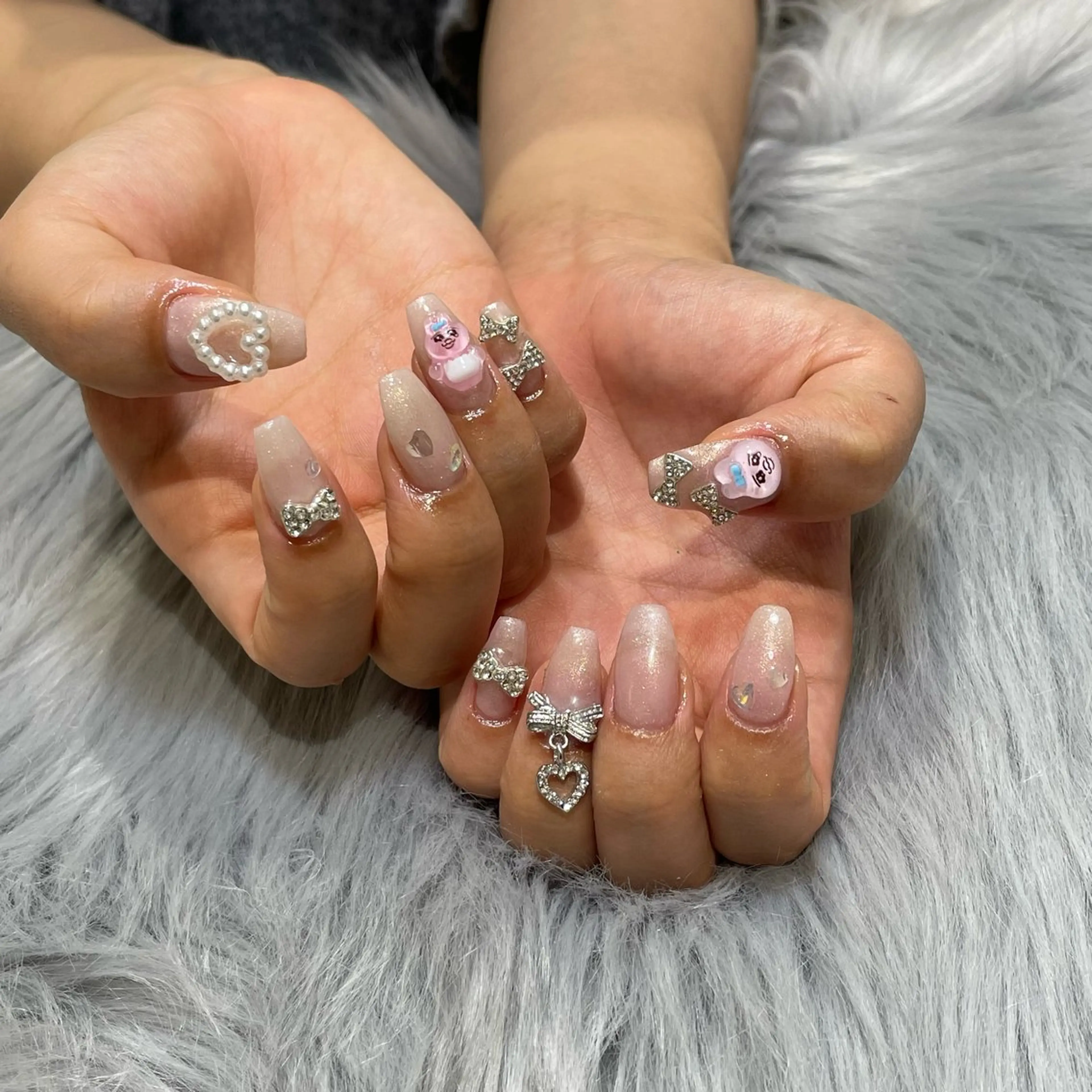 ネイル ラメ(グリッター) RICO Nail パーツつけ放題🌈のネイルデザイン