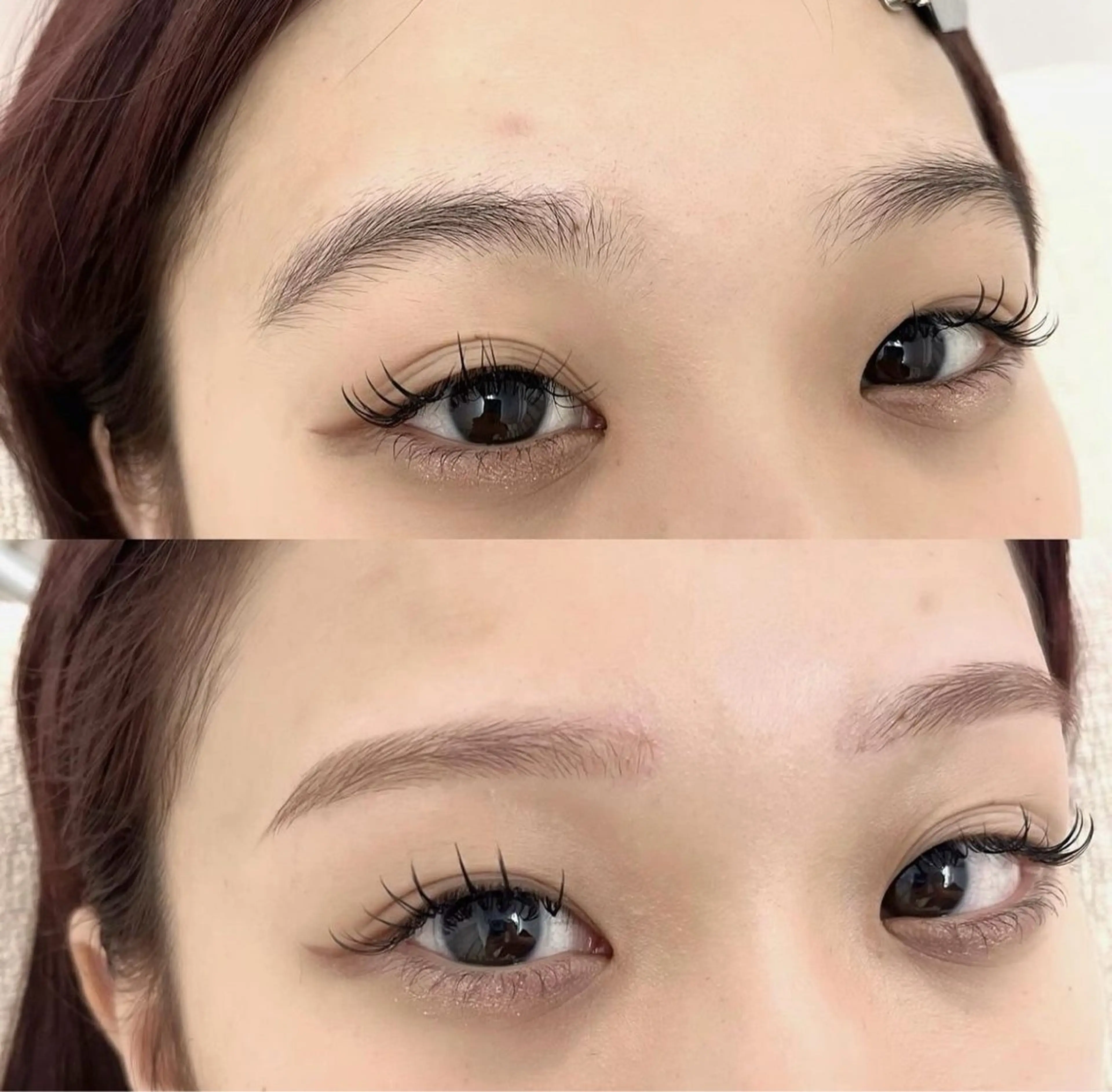 《ミニモ限定価格人気No2♪眉毛×眉かラーset》美眉アイブロウWAX(メイク付)+眉かラー✨の写真