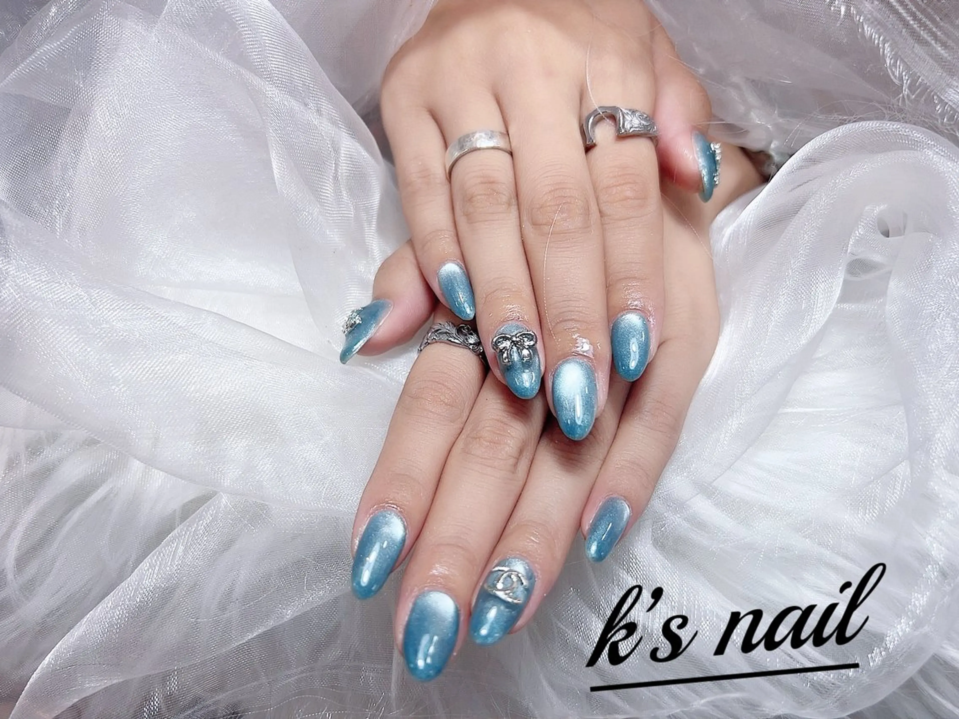 ネイル マグネットネイル ハンドネイル K‘s nail salonのネイルデザイン