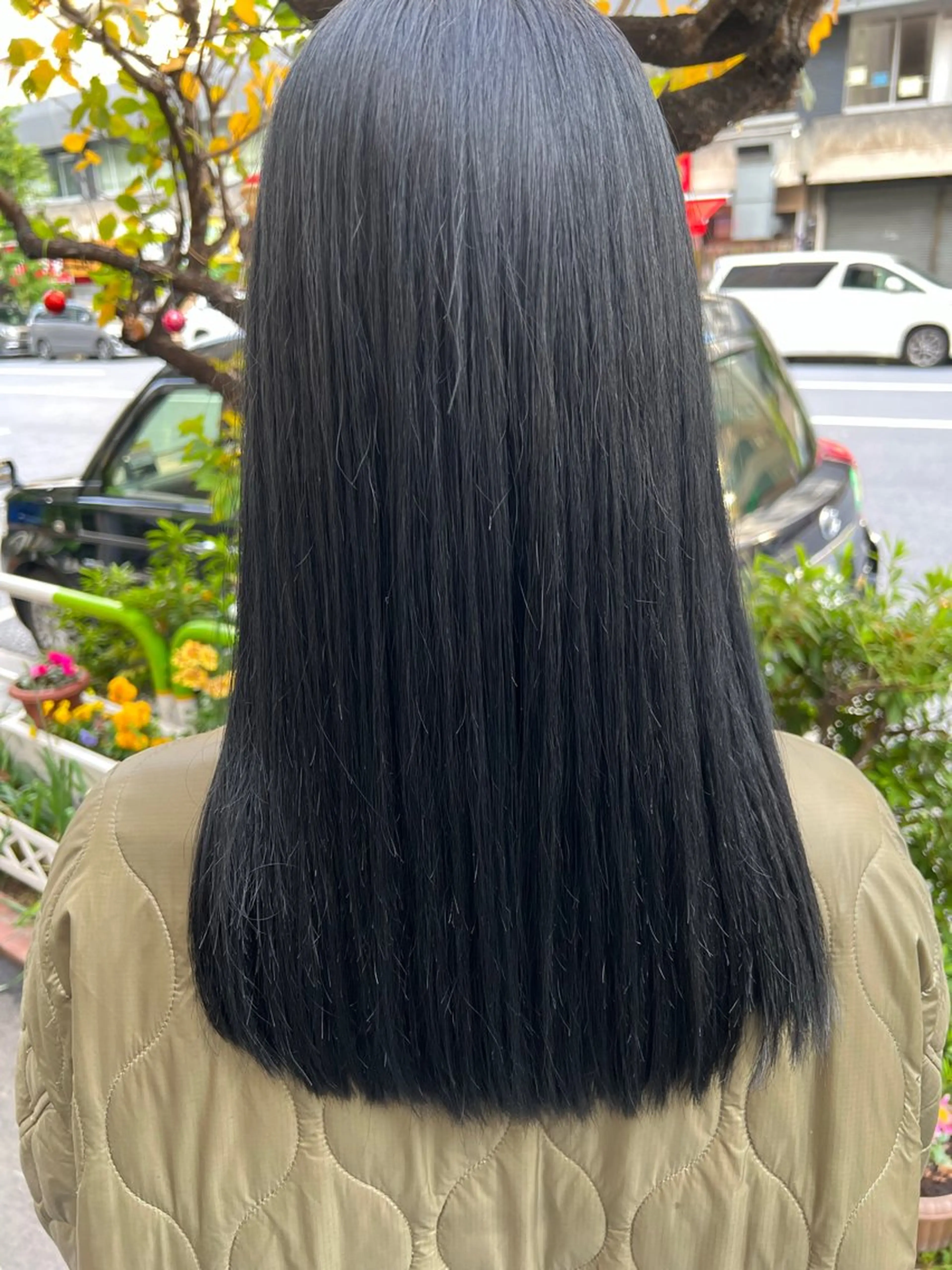 セミロング カラー 【髪質改善/縮毛矯正 /カラー】ホサカのヘアスタイル