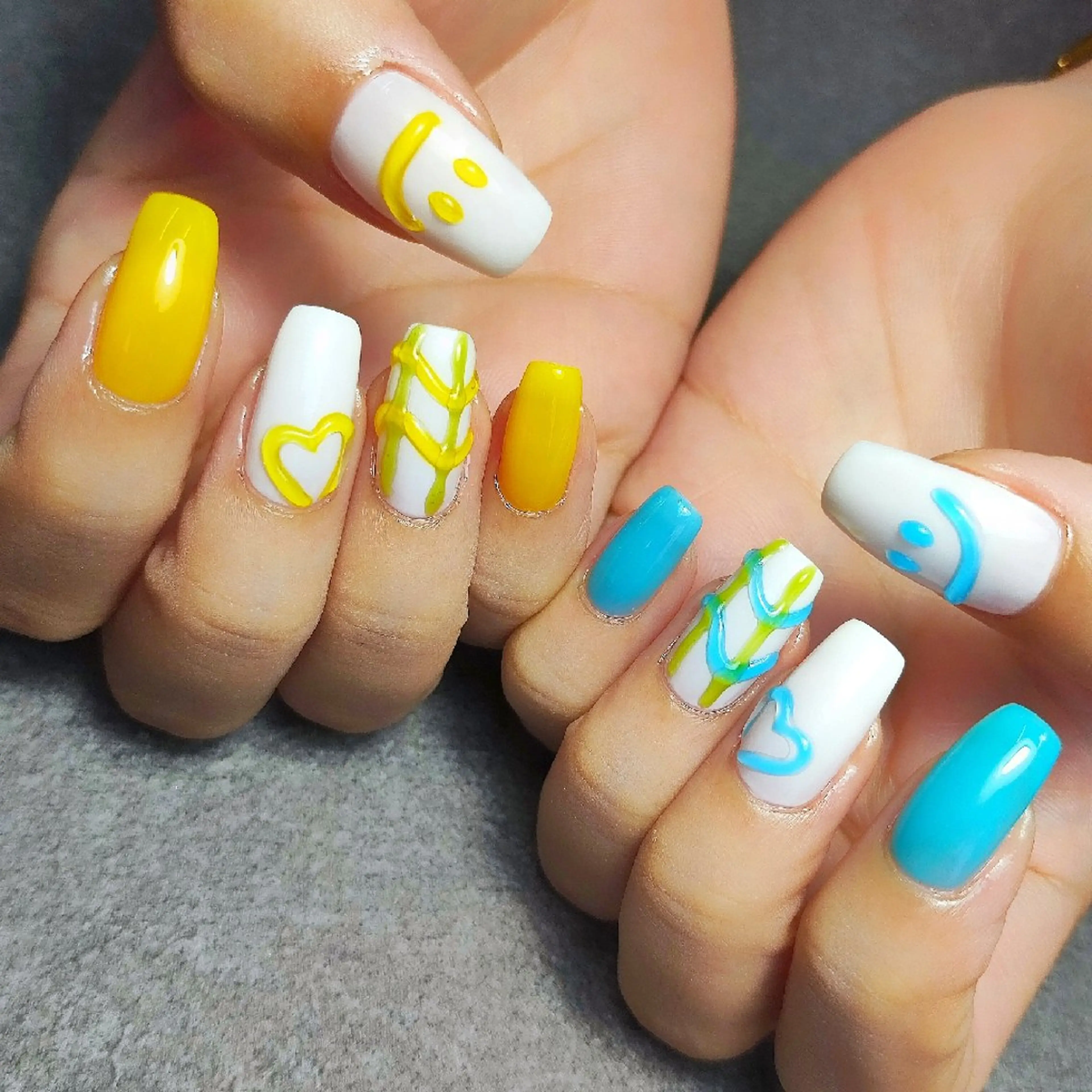 ネイル ロングネイル ぷっくりネイル ハンドネイル 個人サロン saltnailのネイルデザイン