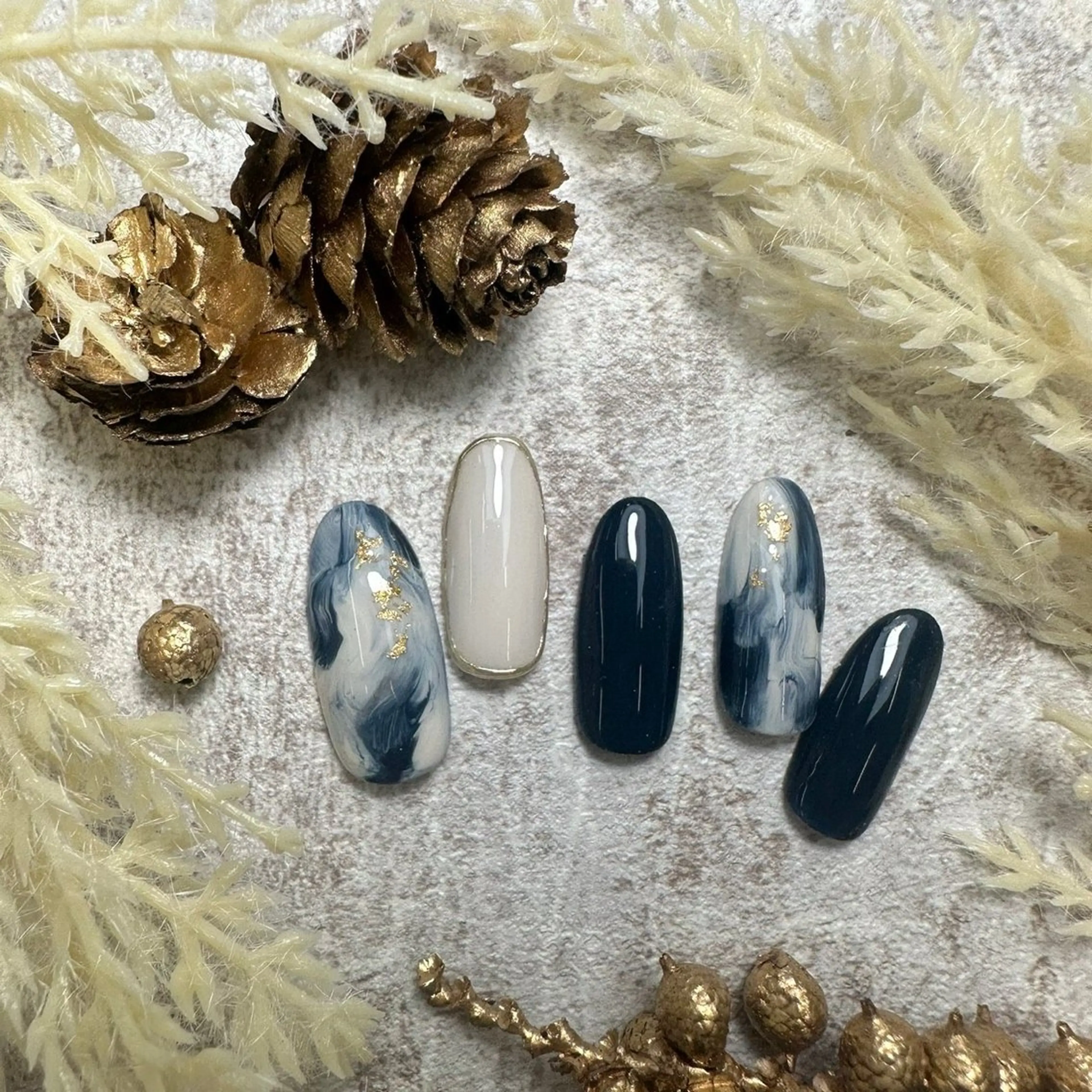 ネイル ⭐︎休業中の練習⭐︎ JNA認定講師髙橋のネイルデザイン