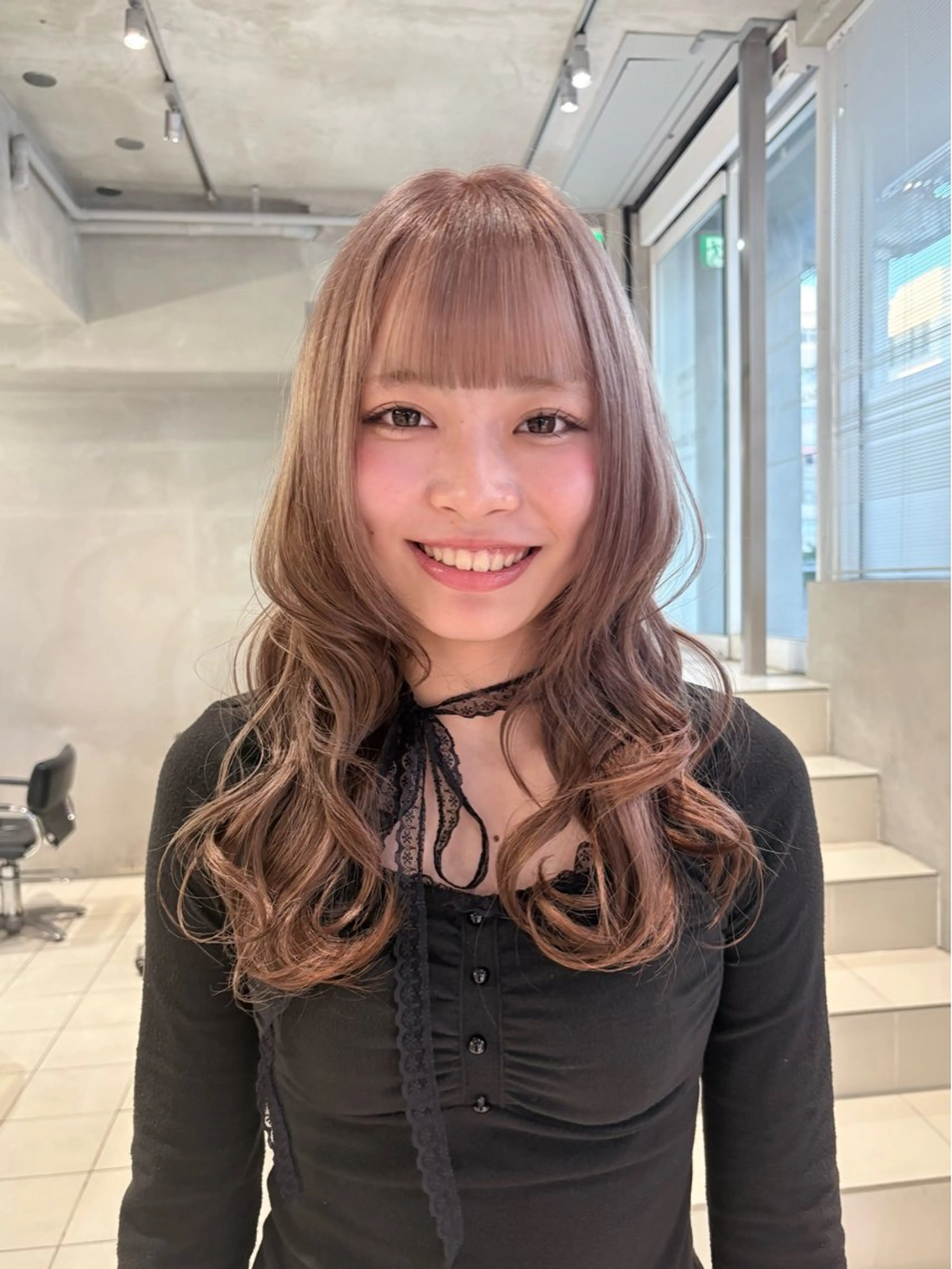 ミディアム カラー ヘアカラー くすみカラー/ブリ ーチ seina★のヘアスタイル