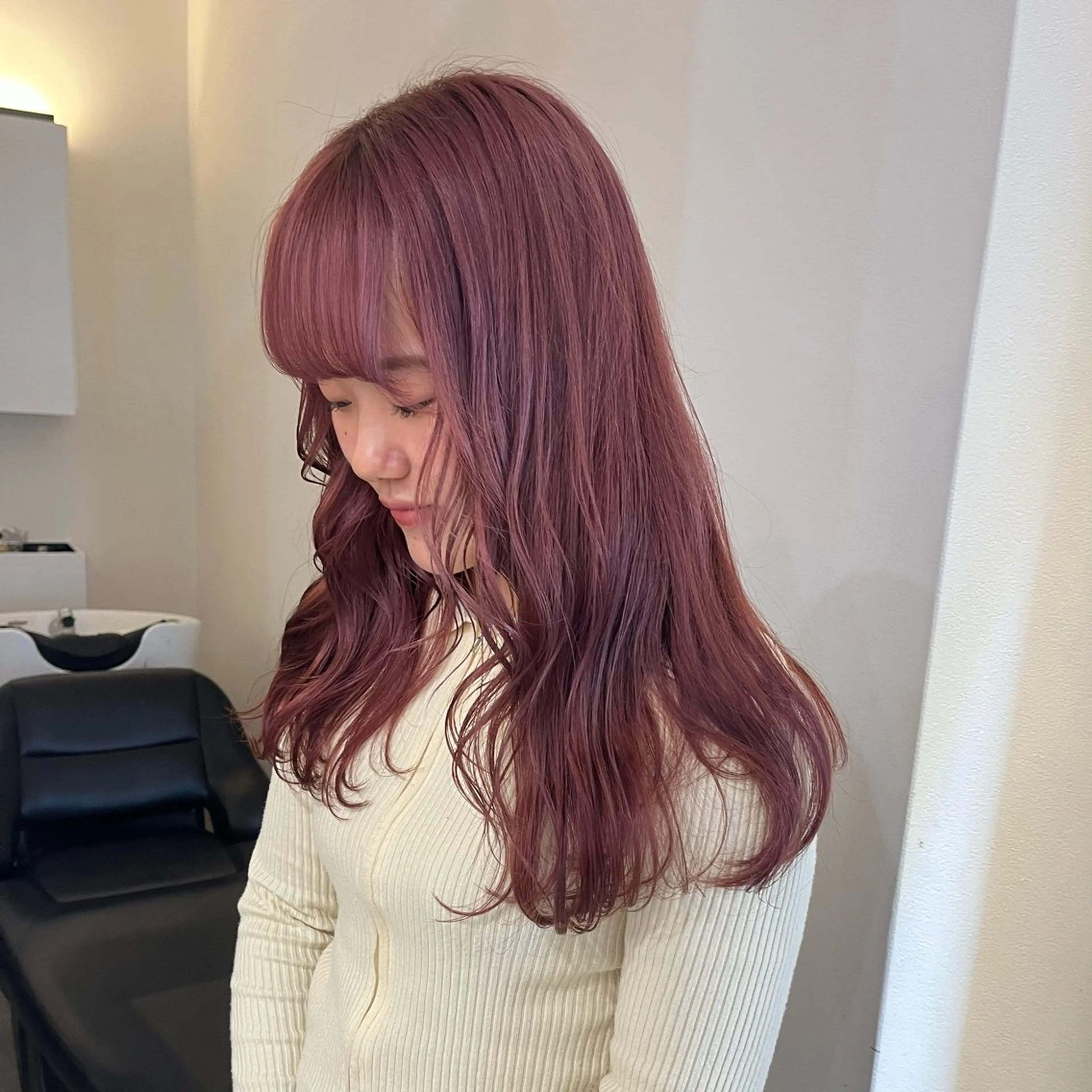 ロング カラー ヘアカラー トリートメント 梅田/髪質改善カラー ❄︎ mikiのヘアスタイル