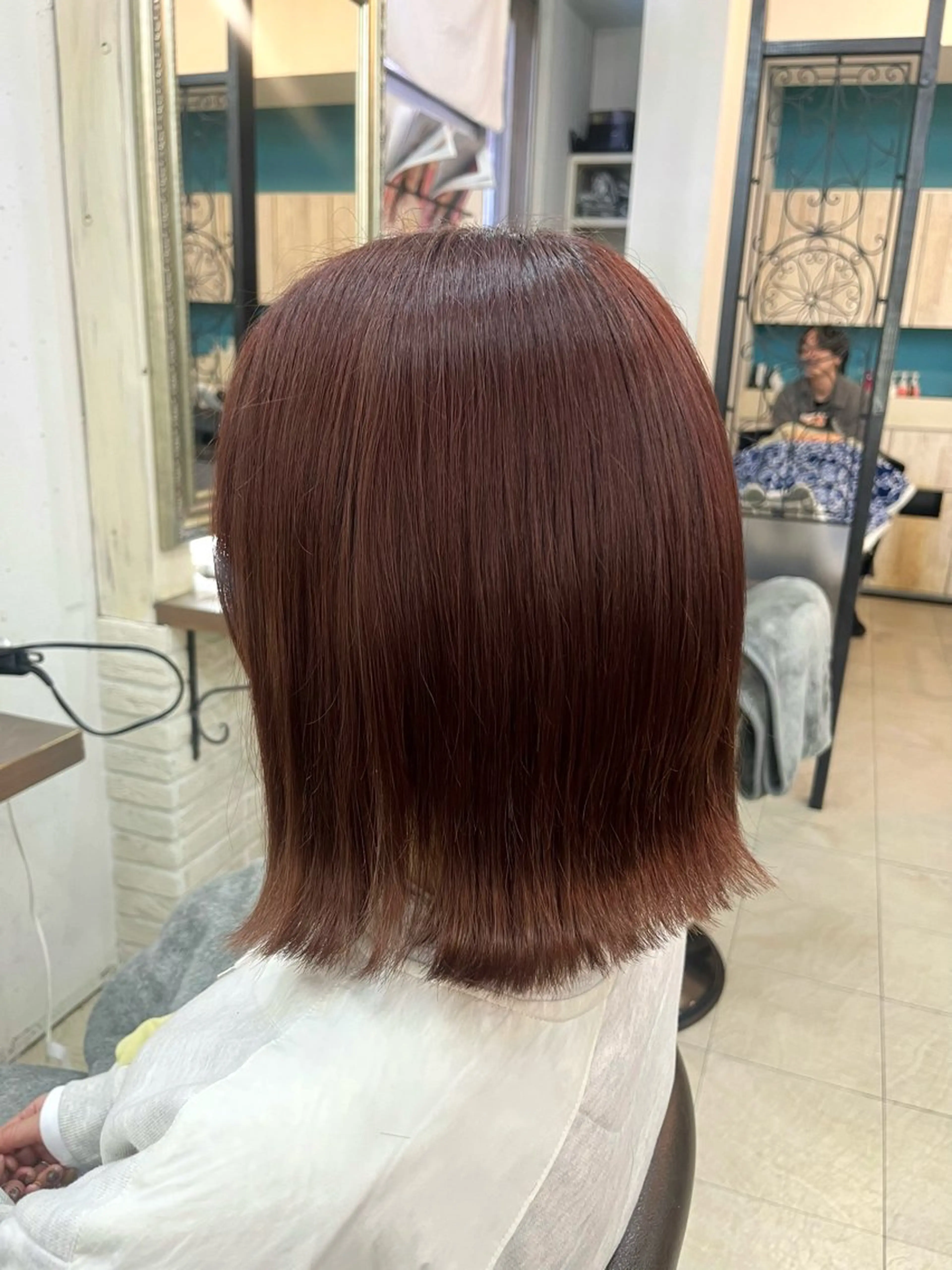 ミディアム トリートメント ヘアカラー トリートメント 兒玉/暖色系🌹✨ 髪質改善🫧のヘアスタイル