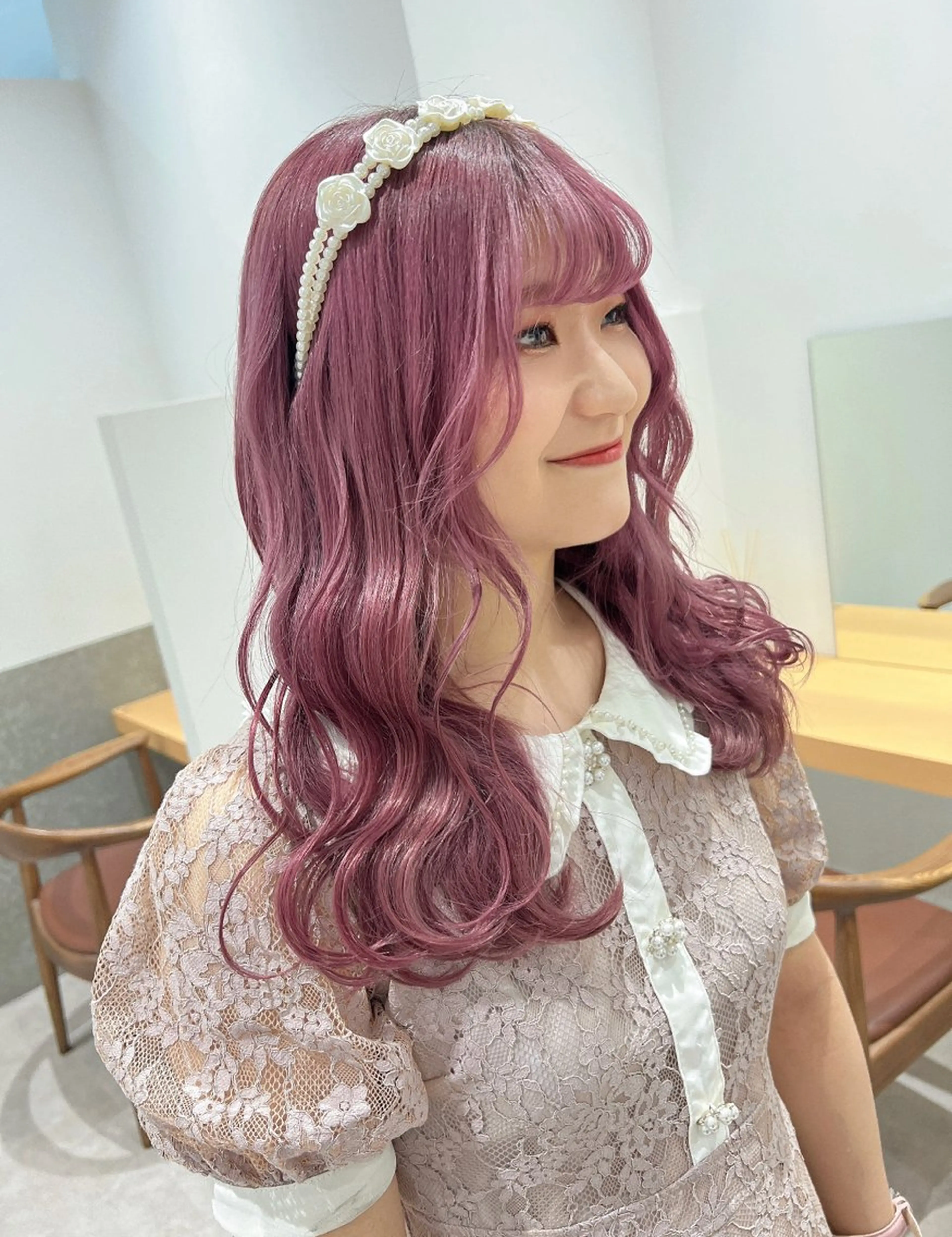 セミロング カラー マツエクモデル無料 marry 池袋秦のマツエク・マツパデザイン