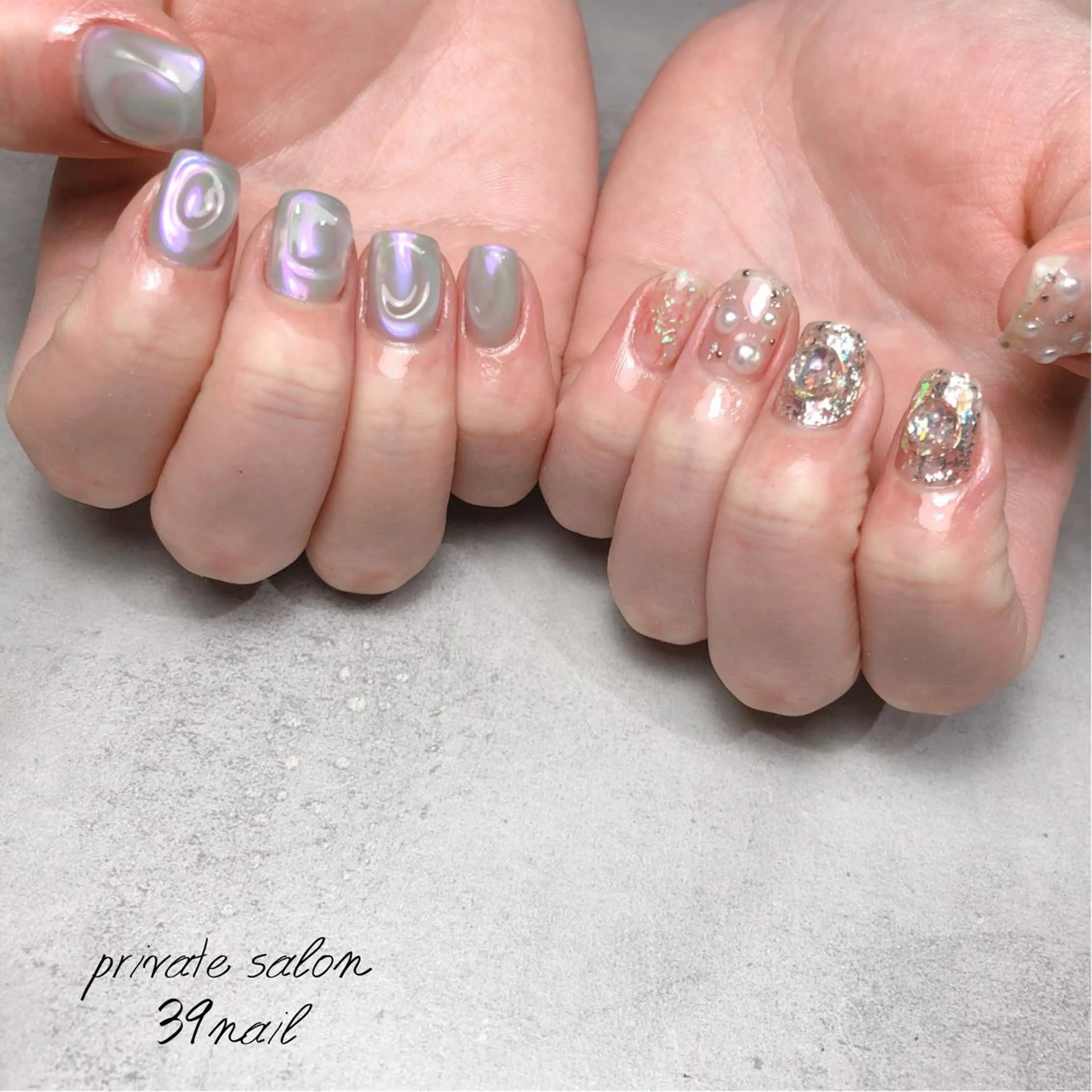 ミディアム ネイル ハンドネイル 京橋 【39nail】のネイルデザイン