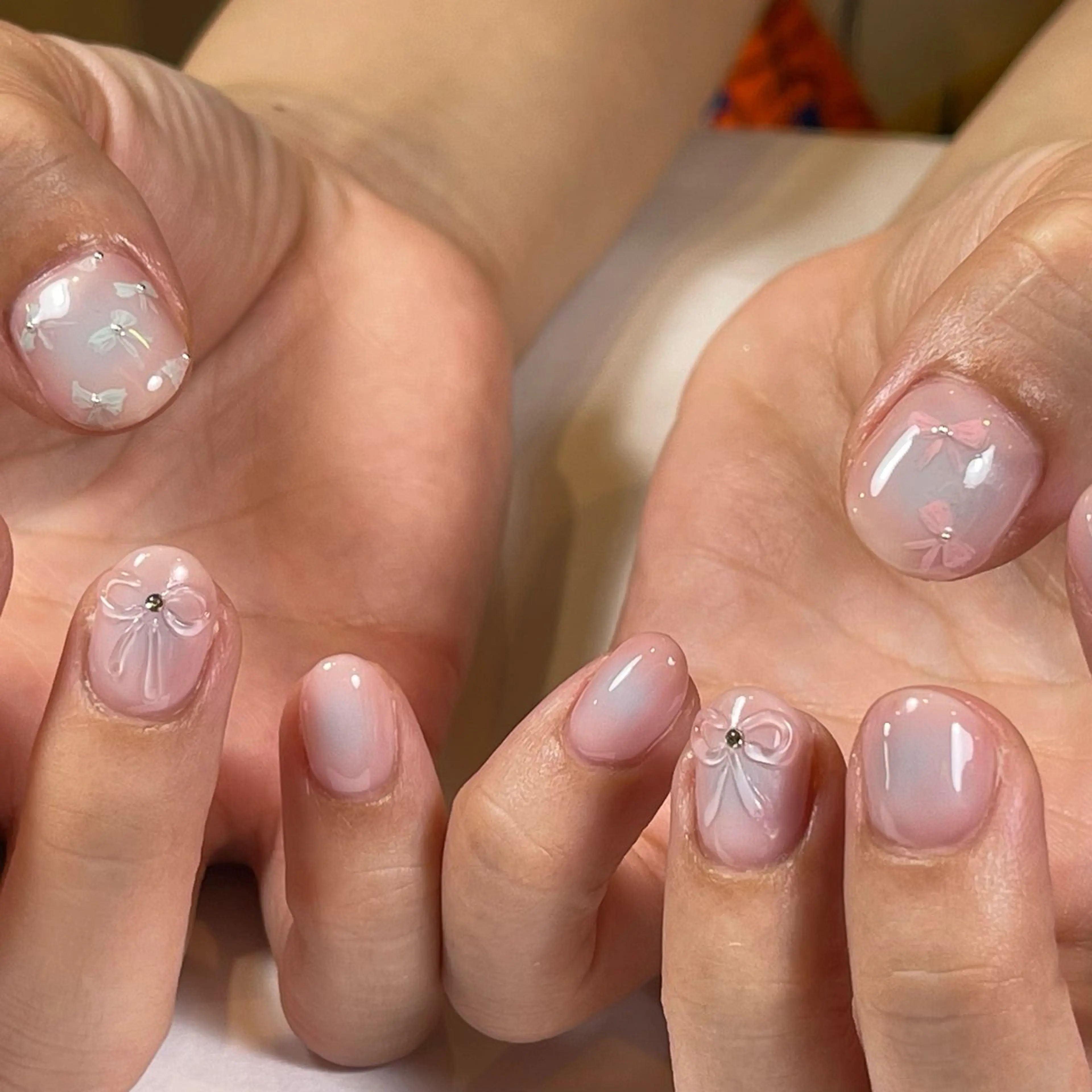 ネイル アートネイル チークネイル 韓国ネイル マグネットネイル ニュアンスネイル ちりんネイル所属・chirin nailのネイルデザイン