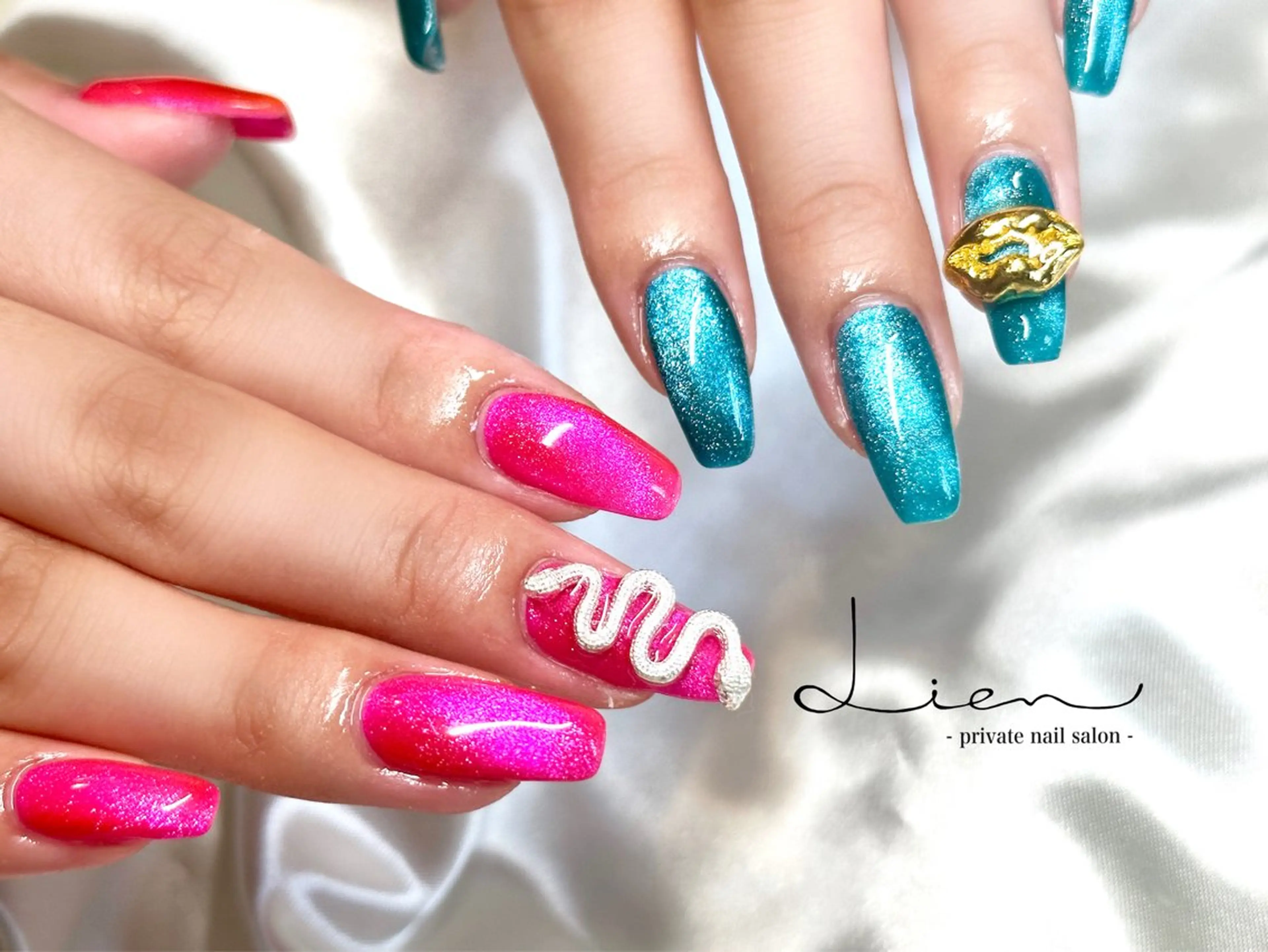 ネイル マグネットネイル Lien 【リアン】北堀江のネイルデザイン