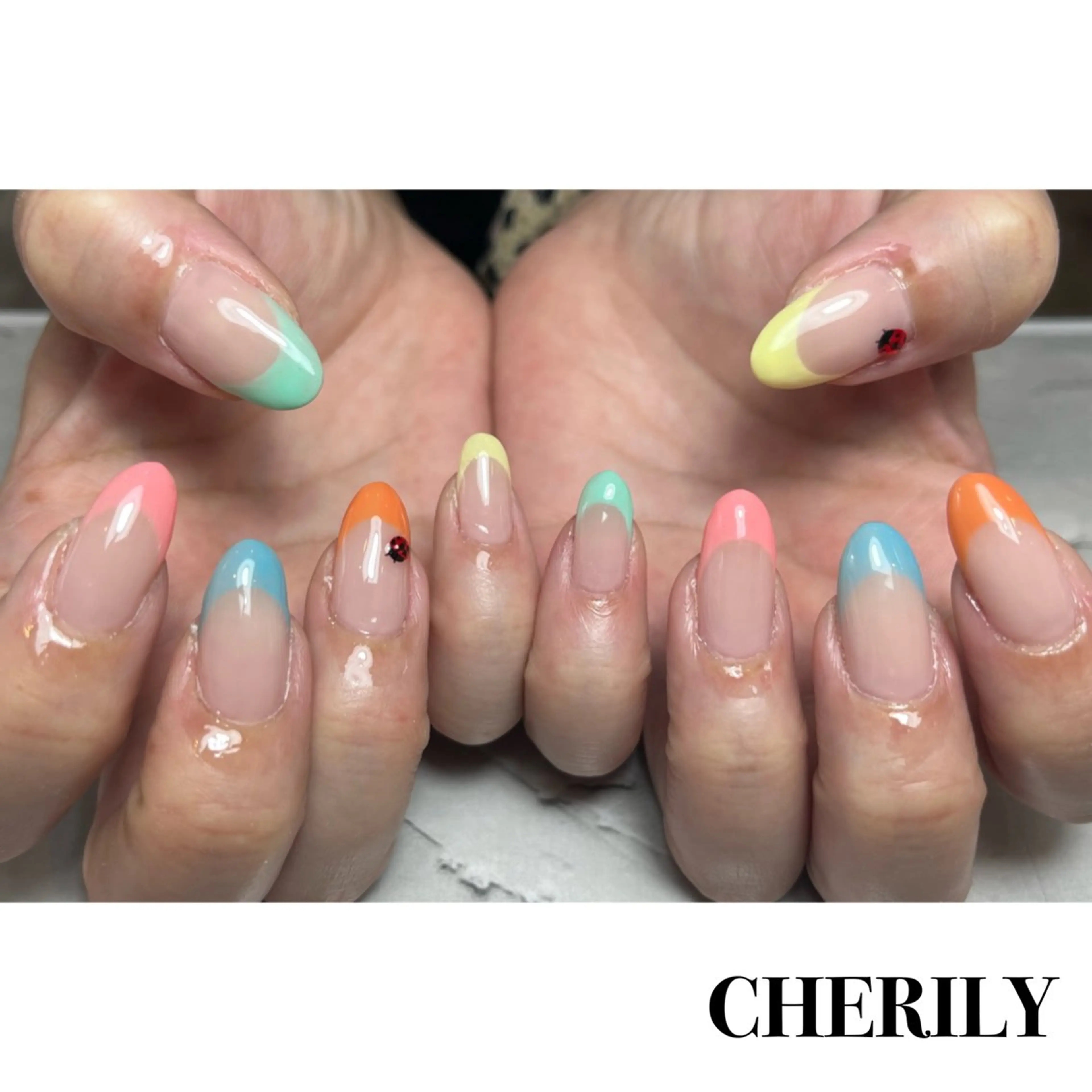 ネイル フレンチネイル CHERILY SAKURAのネイルデザイン