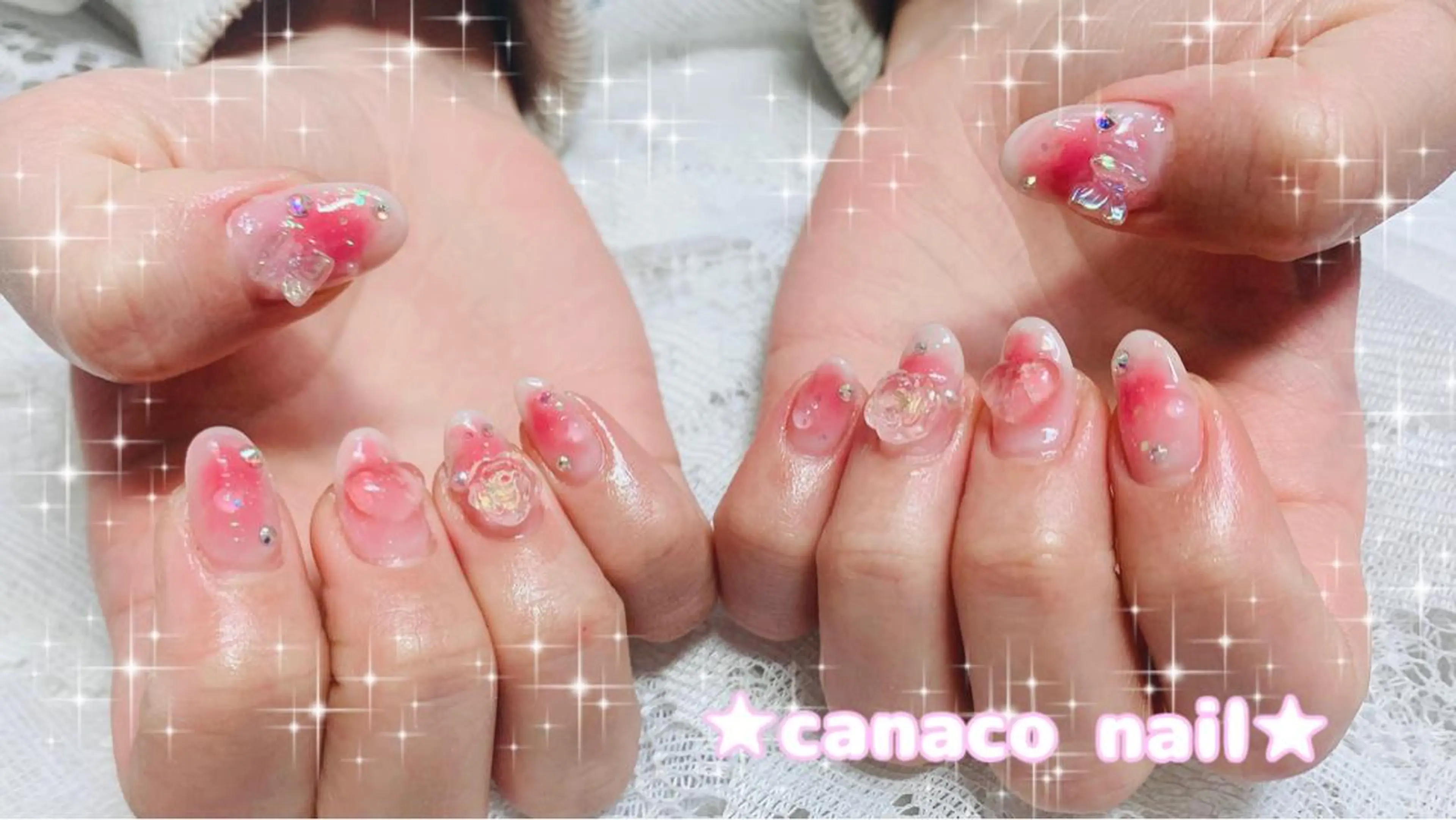 ネイル アートネイル チークネイル ジェルネイル パラジェル 春ネイル ハンドネイル ハンドケア ベテランネイル cnc  nailのネイルデザイン