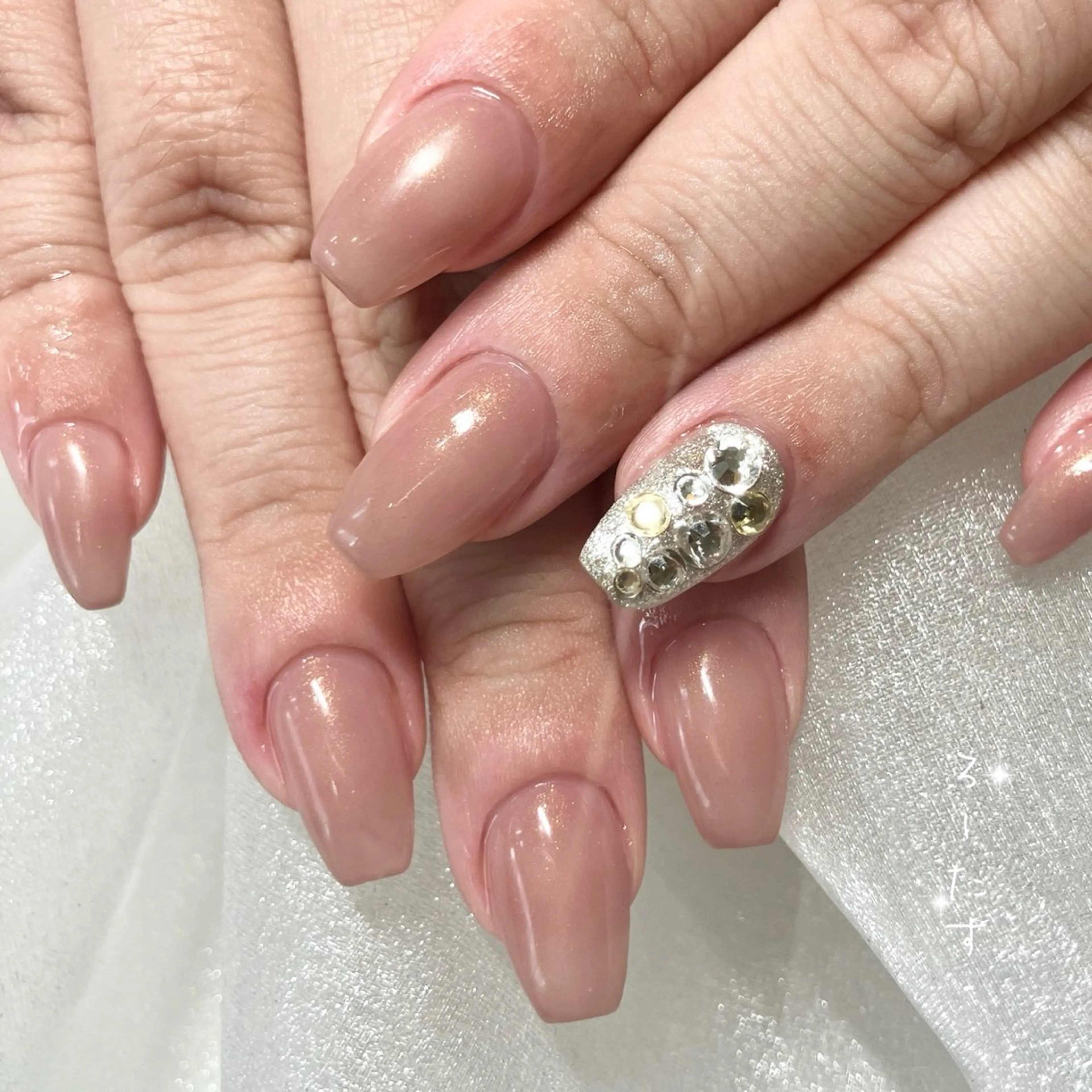 ネイル ワンカラーネイル ハンドネイル マオジェル導入サロン ♡ろーたすのネイルデザイン