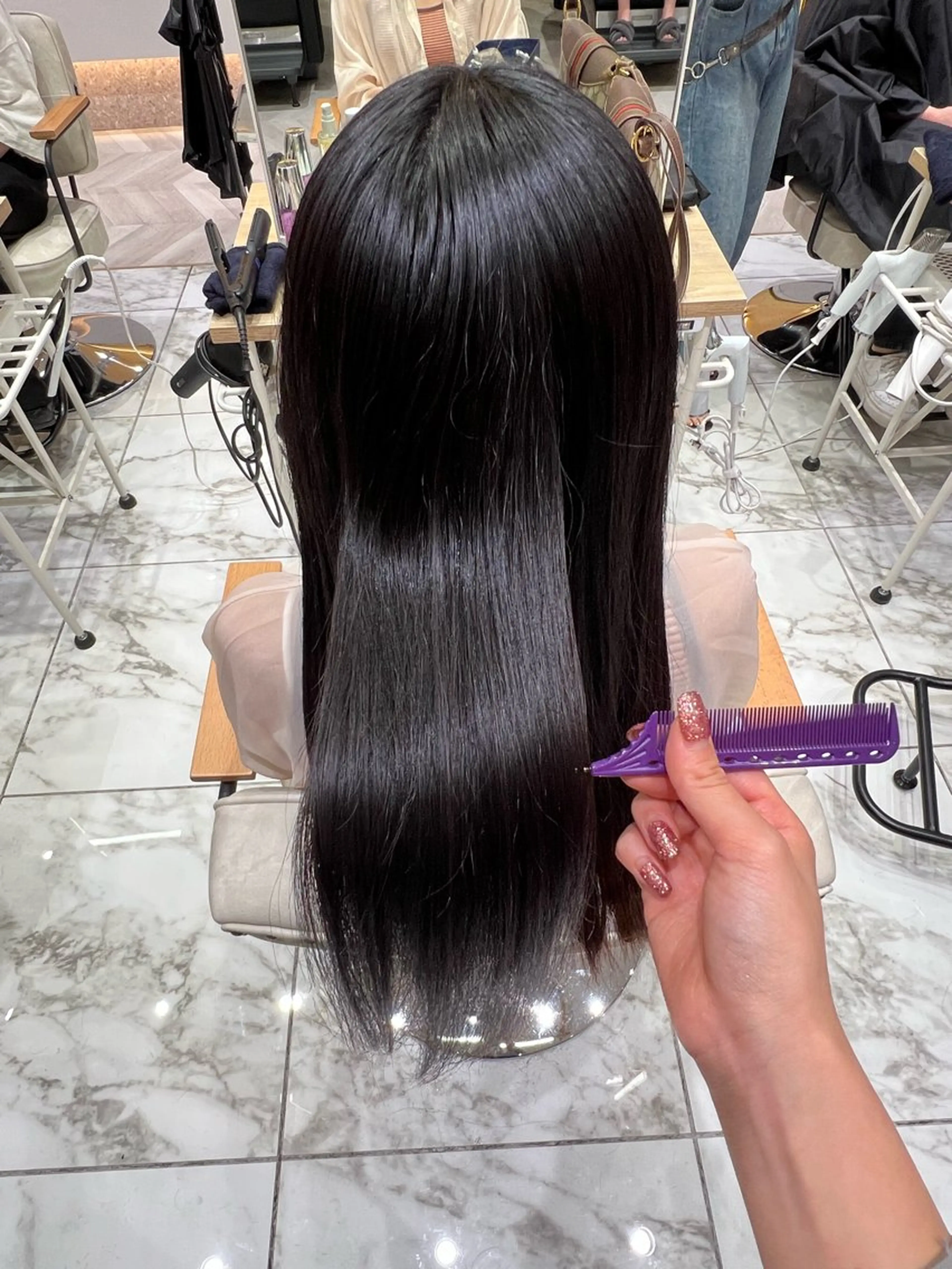 セミロング カラー 髪質改善 トリートメント ヘアカラー トリートメント 学生人気no.1 🦋ナツミのヘアスタイル