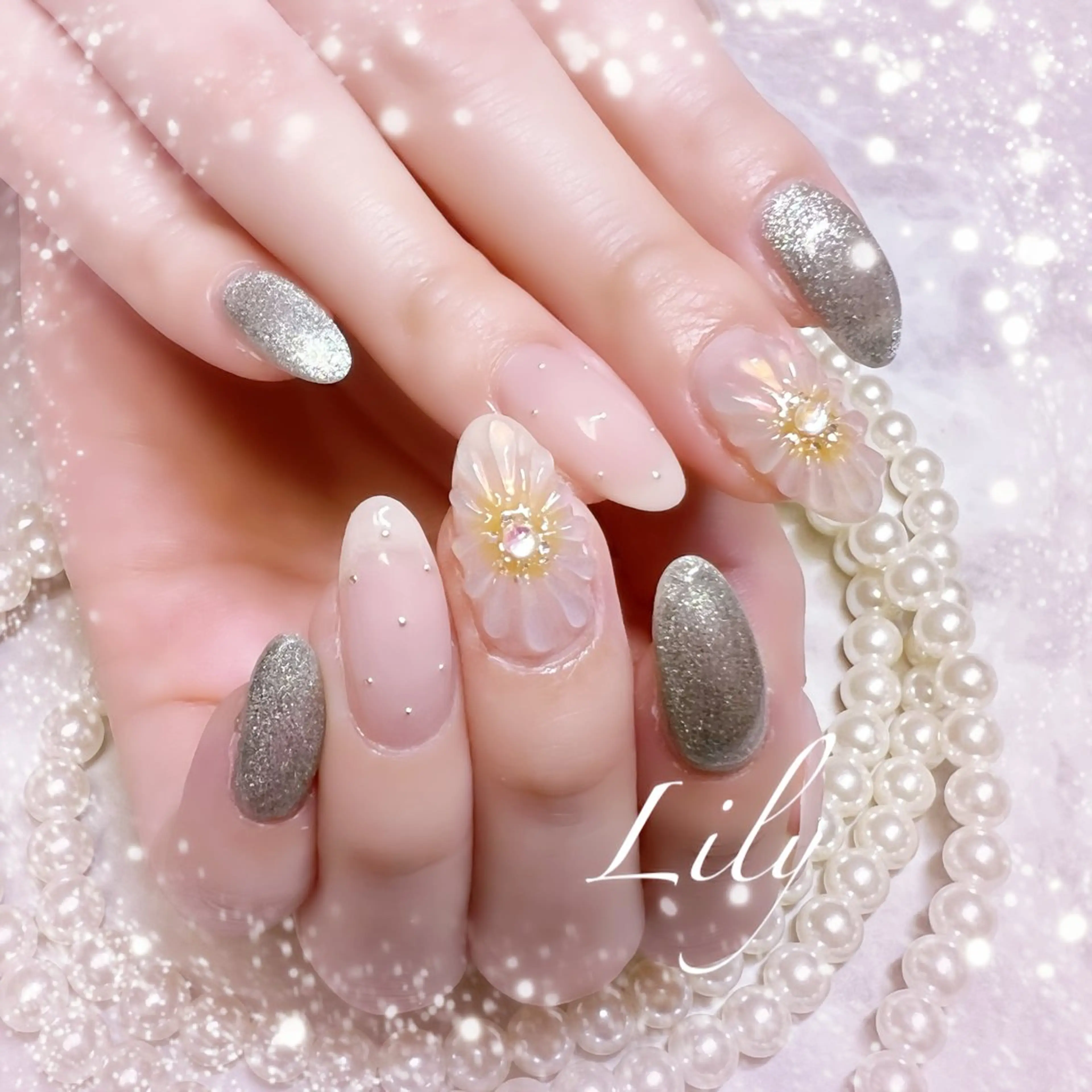 ネイル ハンドネイル Lily*nail 🌻Mii🌻のネイルデザイン