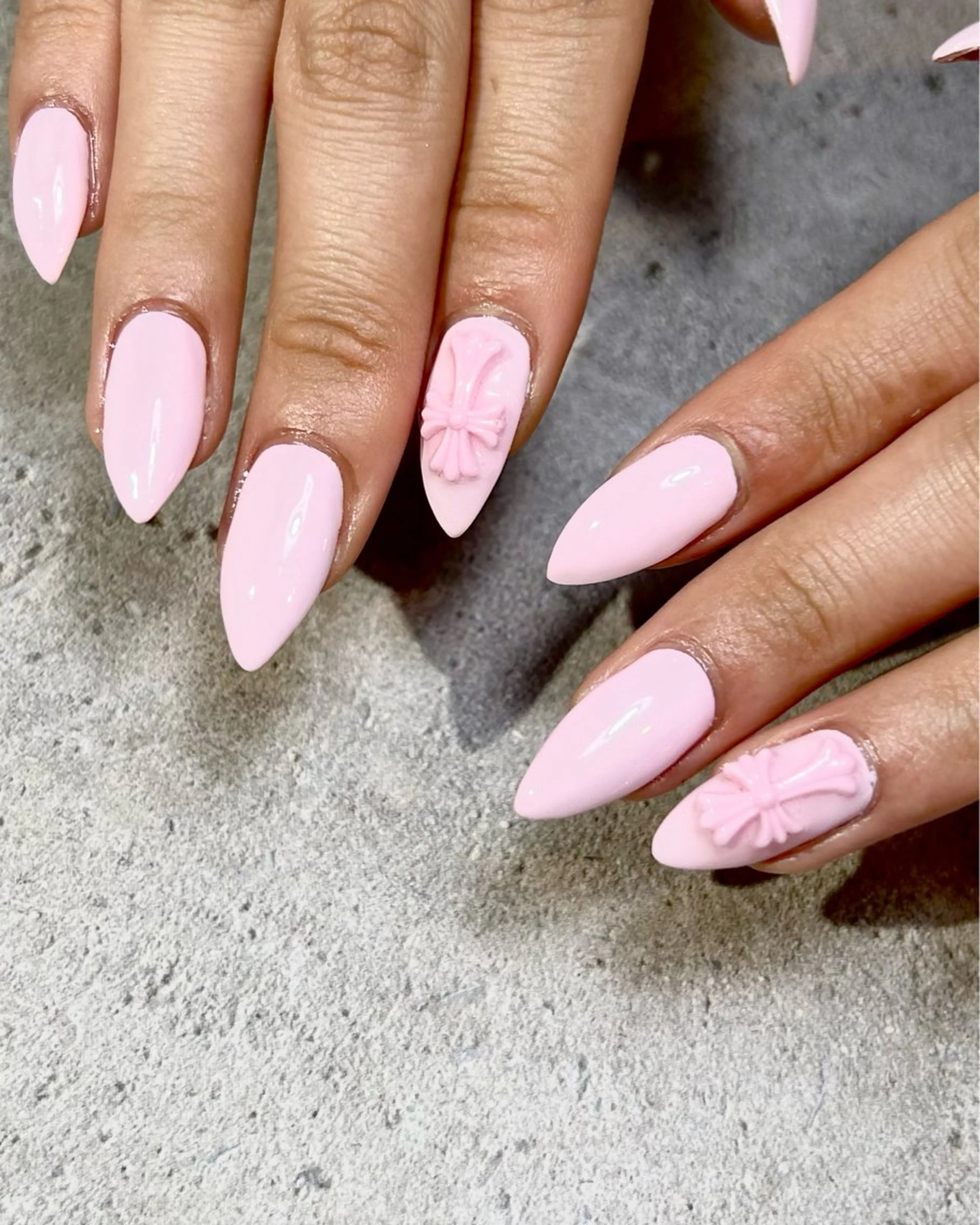 ネイル 持ち込み ピンク ハンドネイル Reflection marikoのネイルデザイン