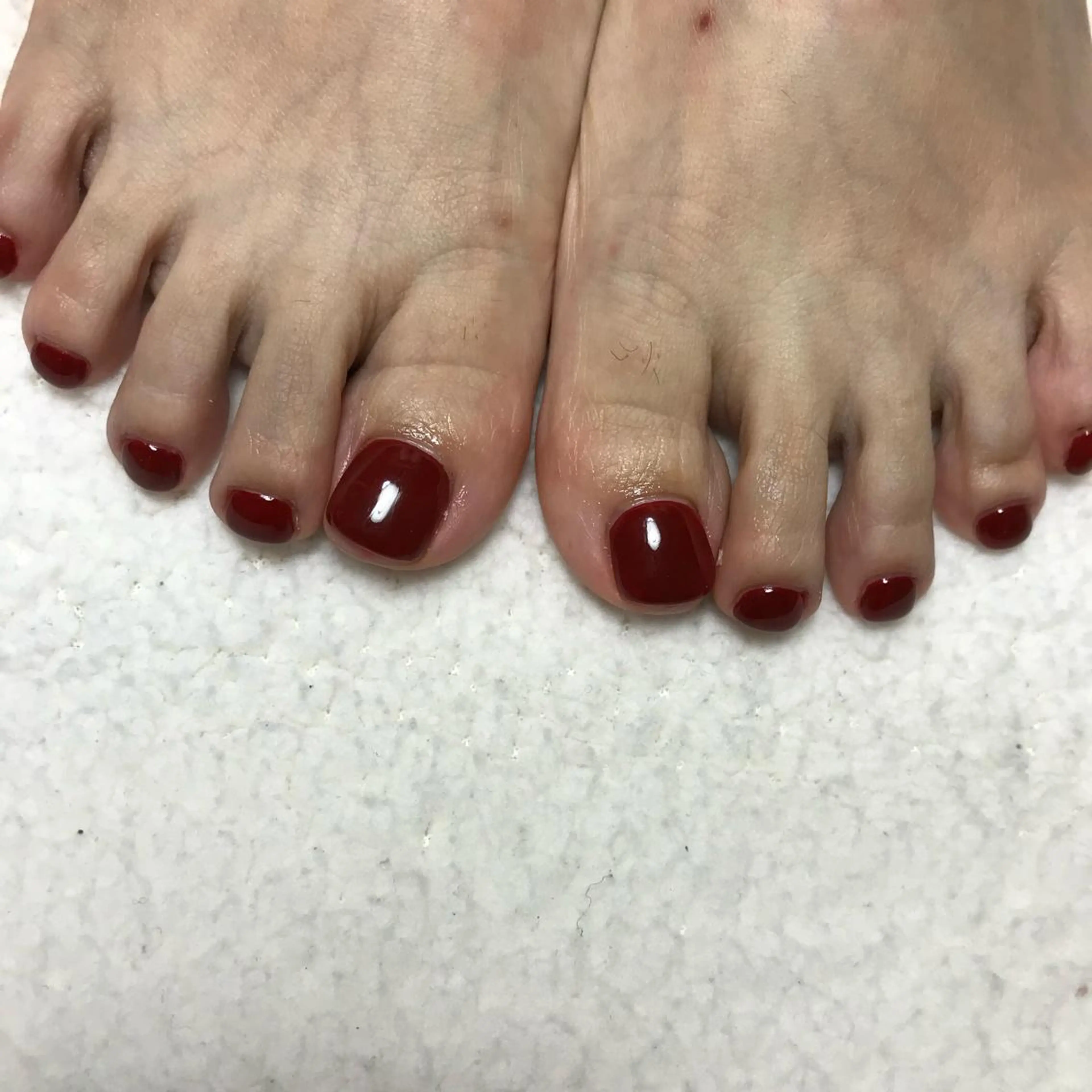 ネイル ボルドー ワンカラーネイル フットネイル COCO +のエステ・リラクイメージ