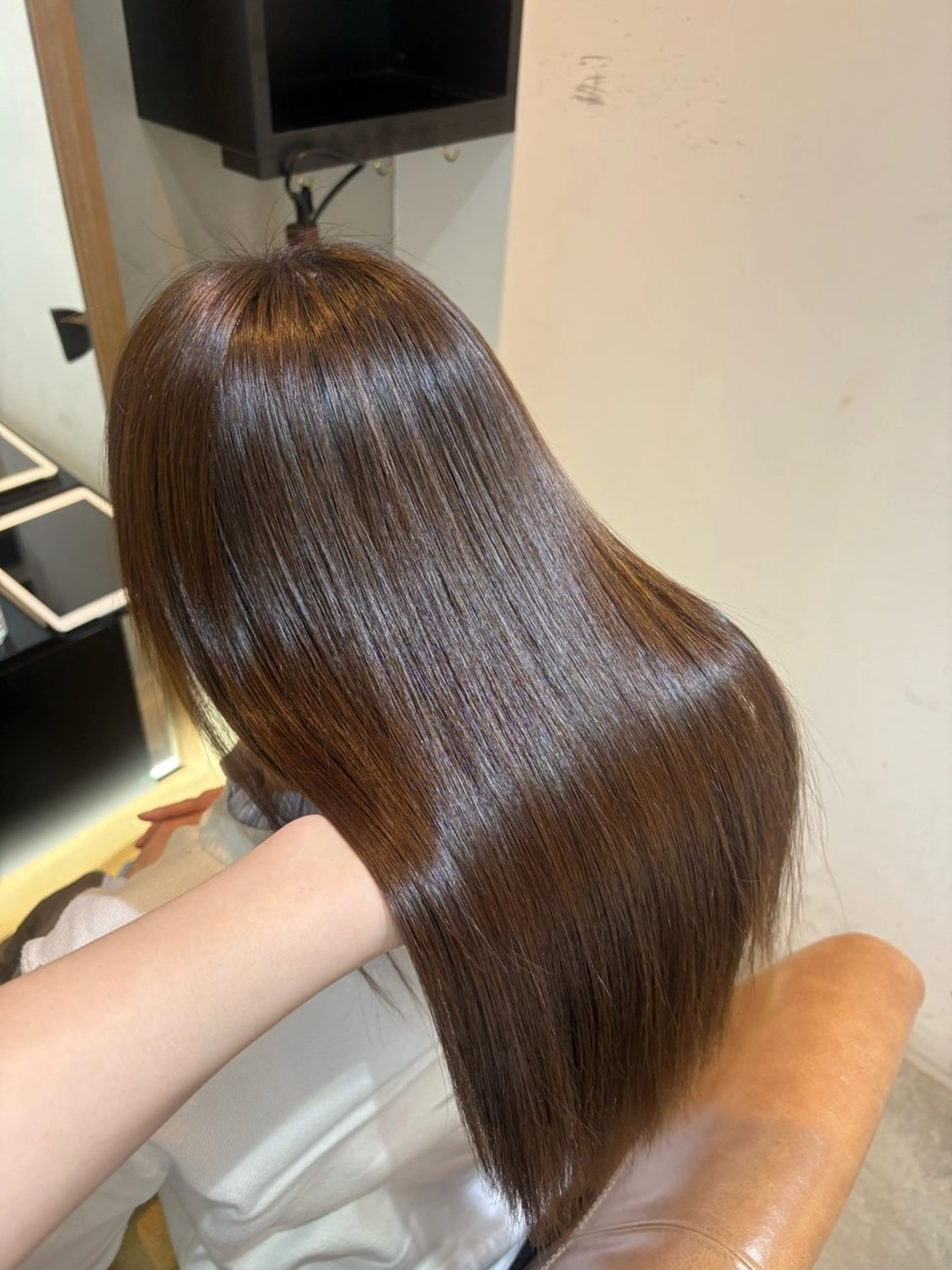 ロング カット 縮毛矯正 トリートメント ヘッドスパ 💜ハナエ💜 オーダーメイド美髪✨のヘアスタイル