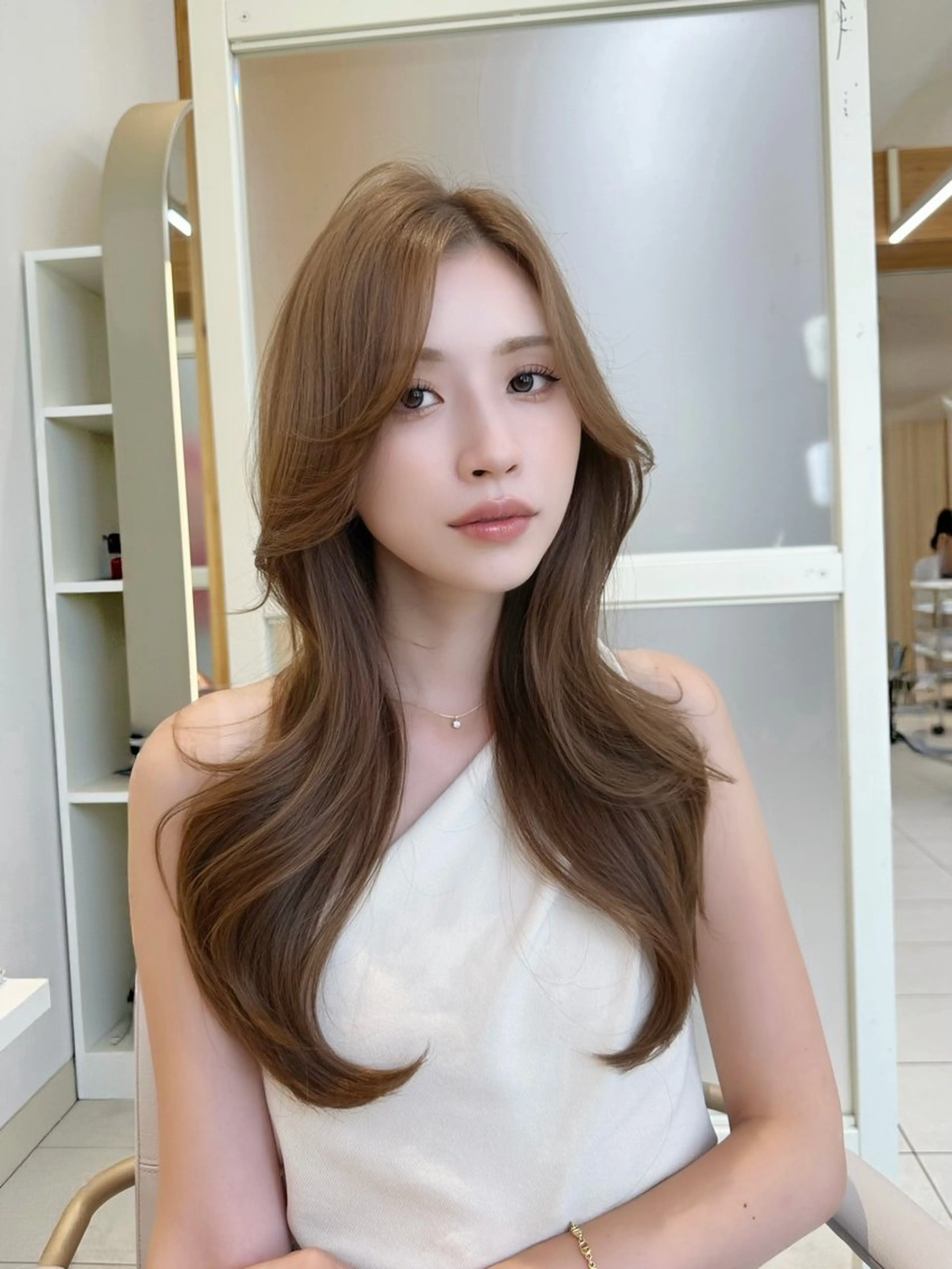 セミロング カット トリートメント oto🤍×美髪× ゆるふわレイヤーのヘアスタイル