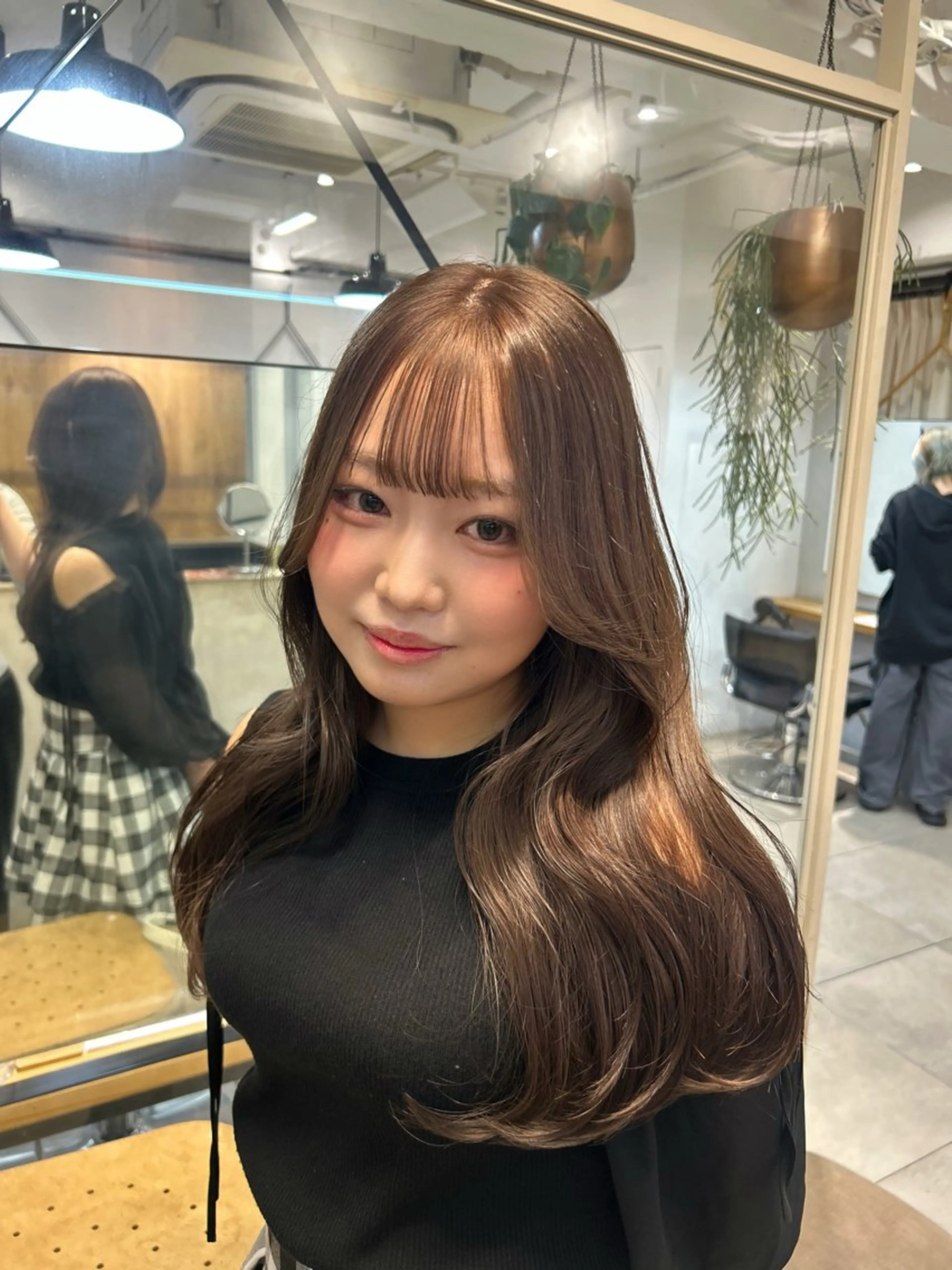 ロング ヘアカラー トリートメント LOE Yuuka/42🩵のヘアスタイル