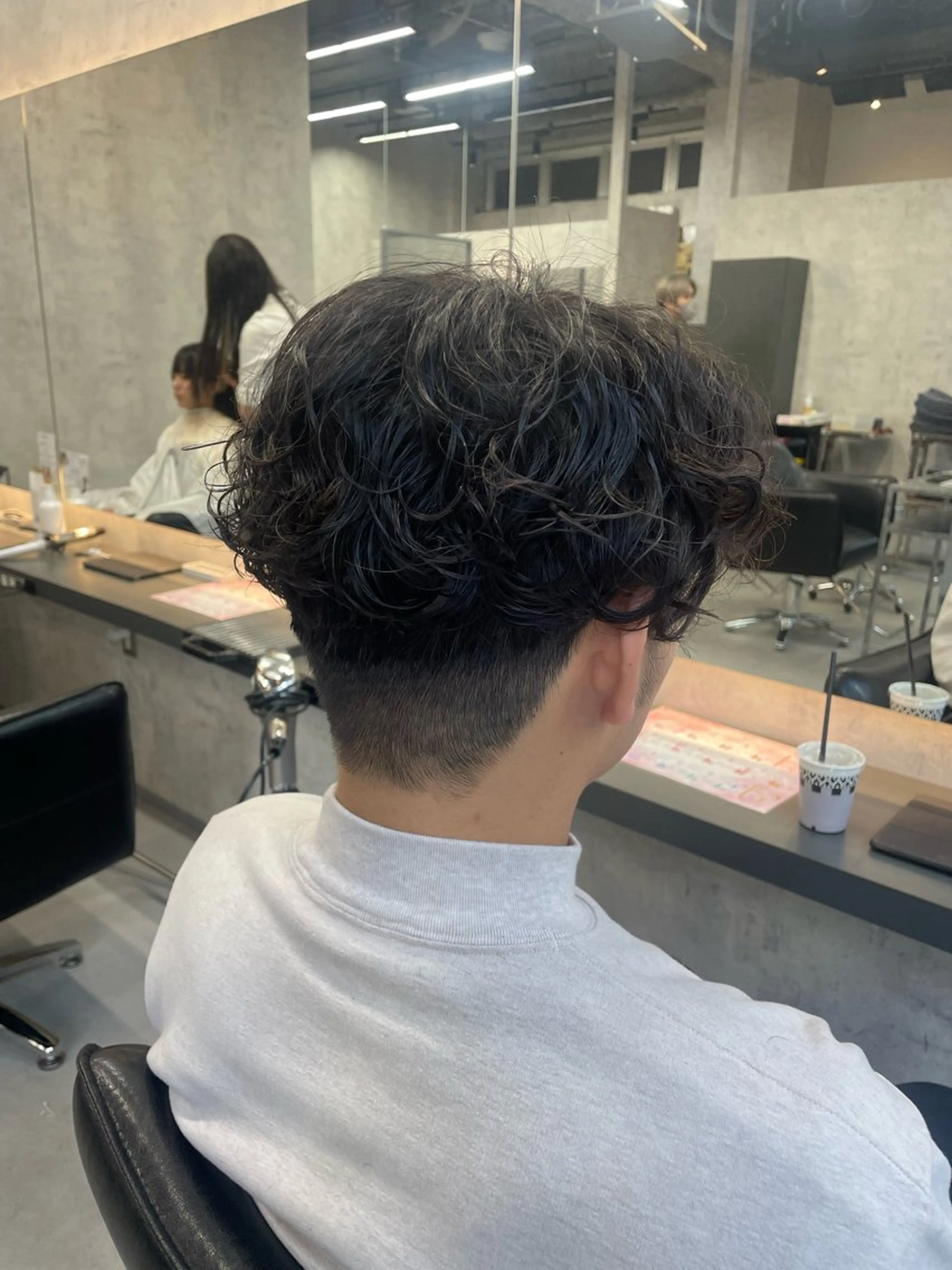 パーマ メンズ レイヤー×顔周 り×髪質改善/MIUのヘアスタイル