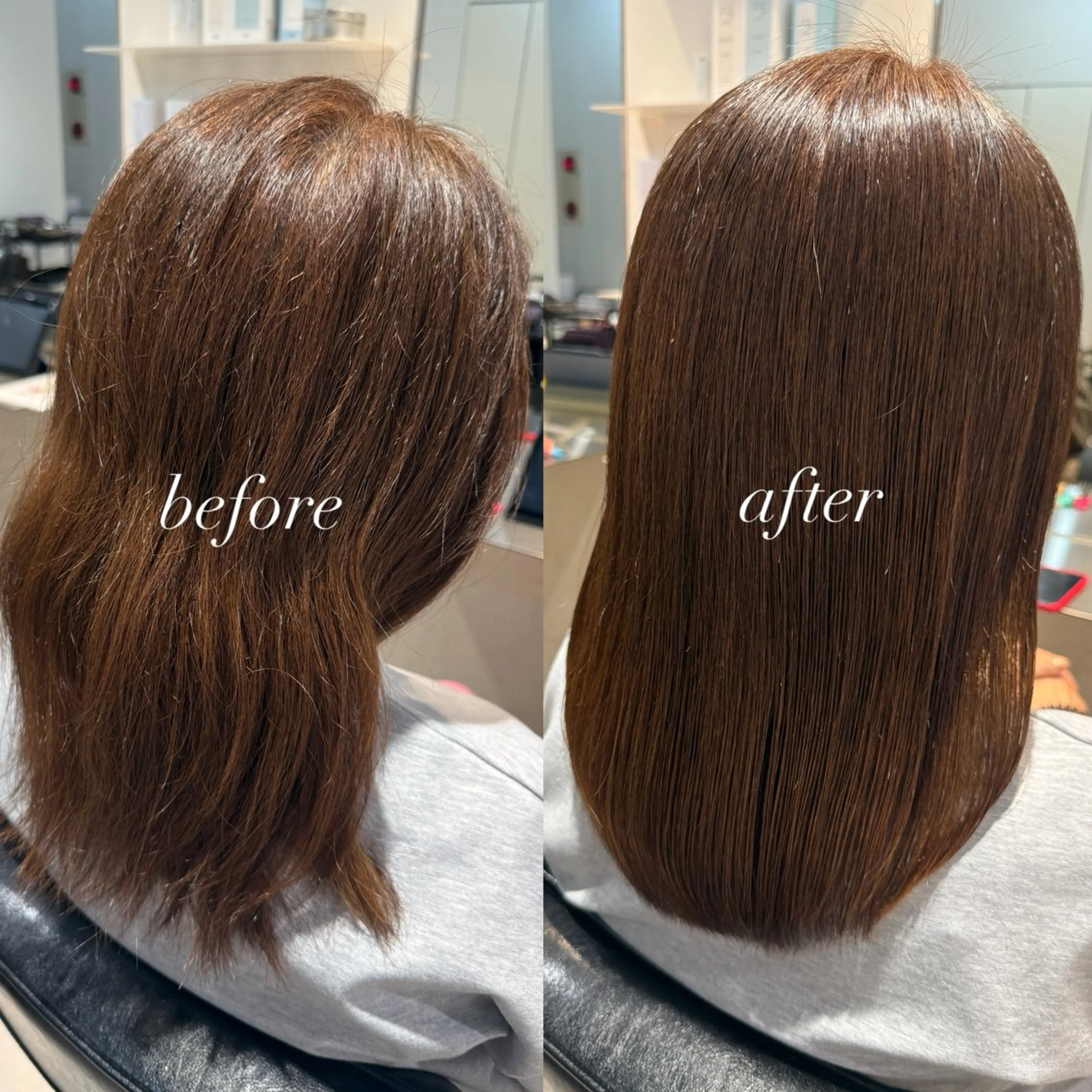 ミディアム 酸性ストレート 縮毛矯正 トリートメント ANNA🐾 艶カラー/水素カラーのヘアスタイル