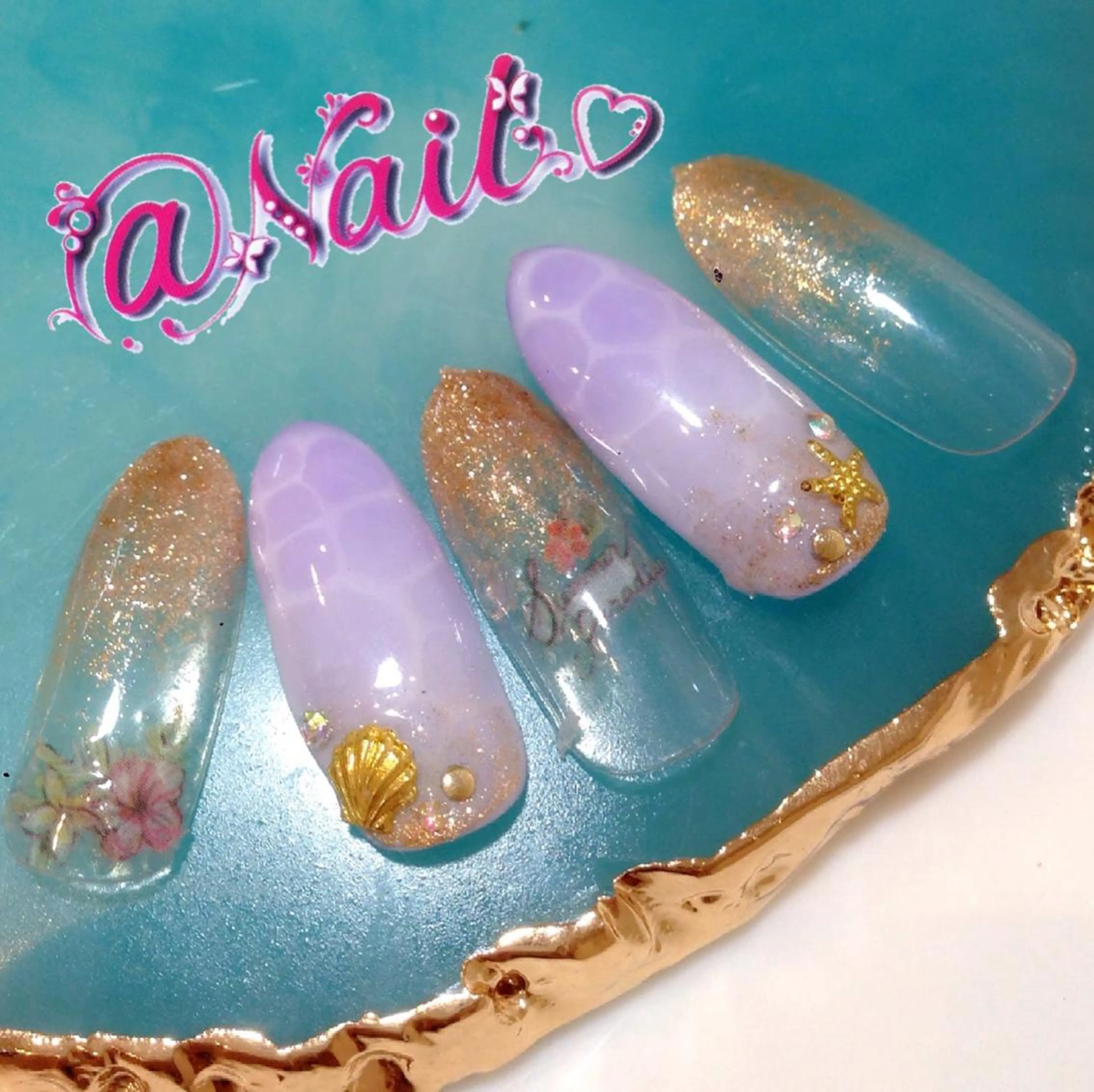 ネイル ネイルチップ 小尾 栞のネイルデザイン