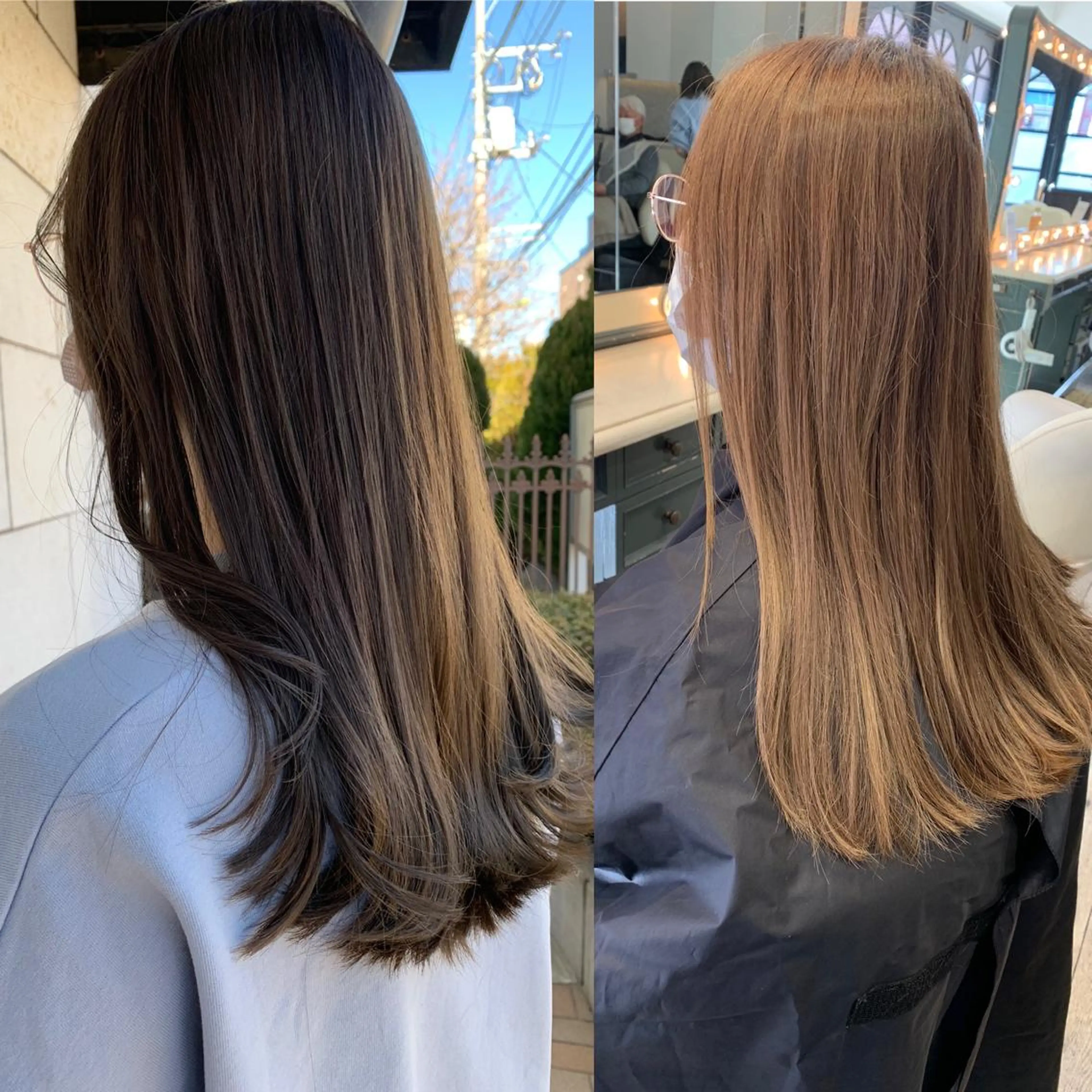 ロング カラー パーマ ヘアアレンジ メンズ キッズ ネイル マツエク・マツパ アイブロウ アッシュ 透明感カラー オリーブカラー 眉カラー hiro【沿線で叶う 似合わせhair】のヘアスタイル