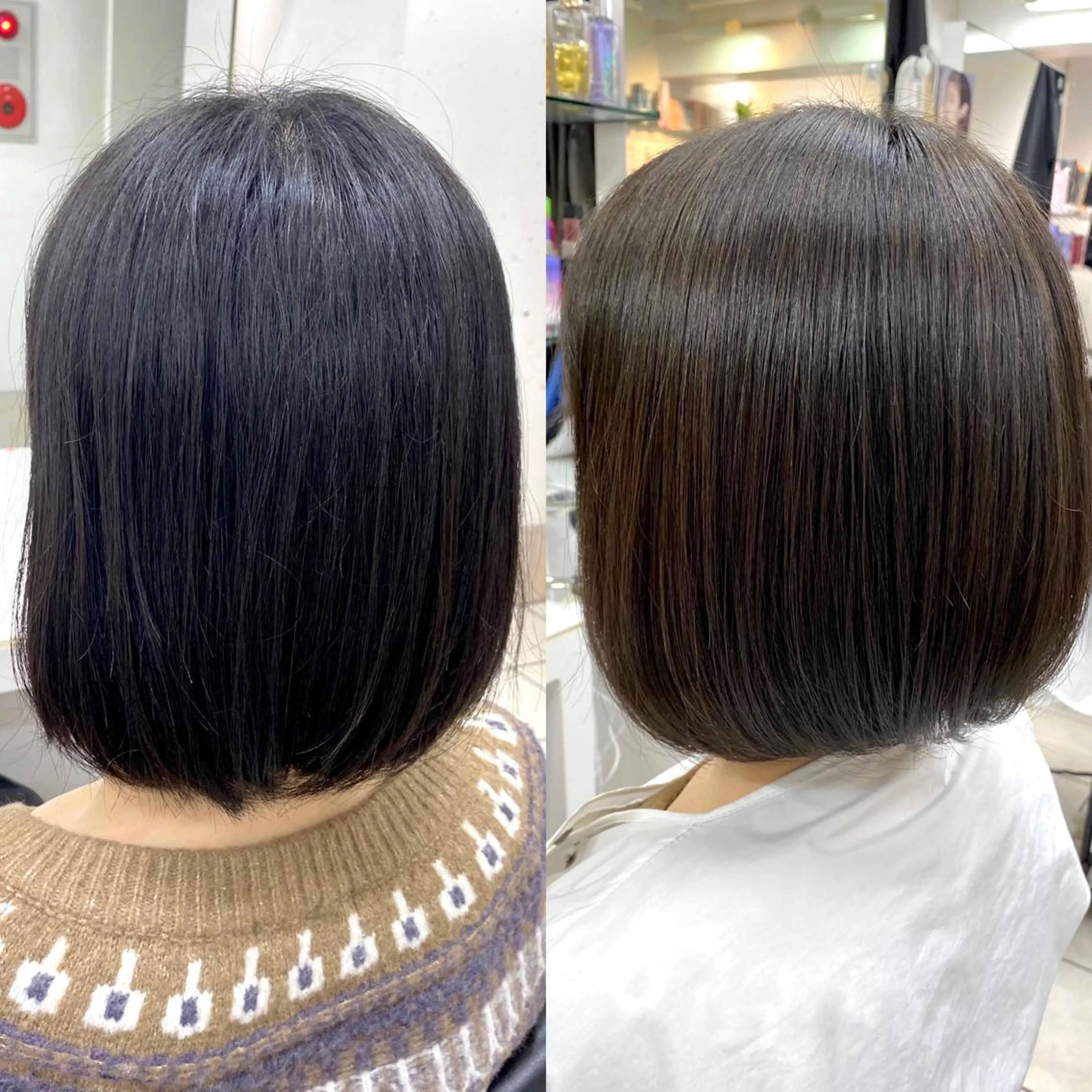 ミディアム カラー 星野 菜月のヘアスタイル