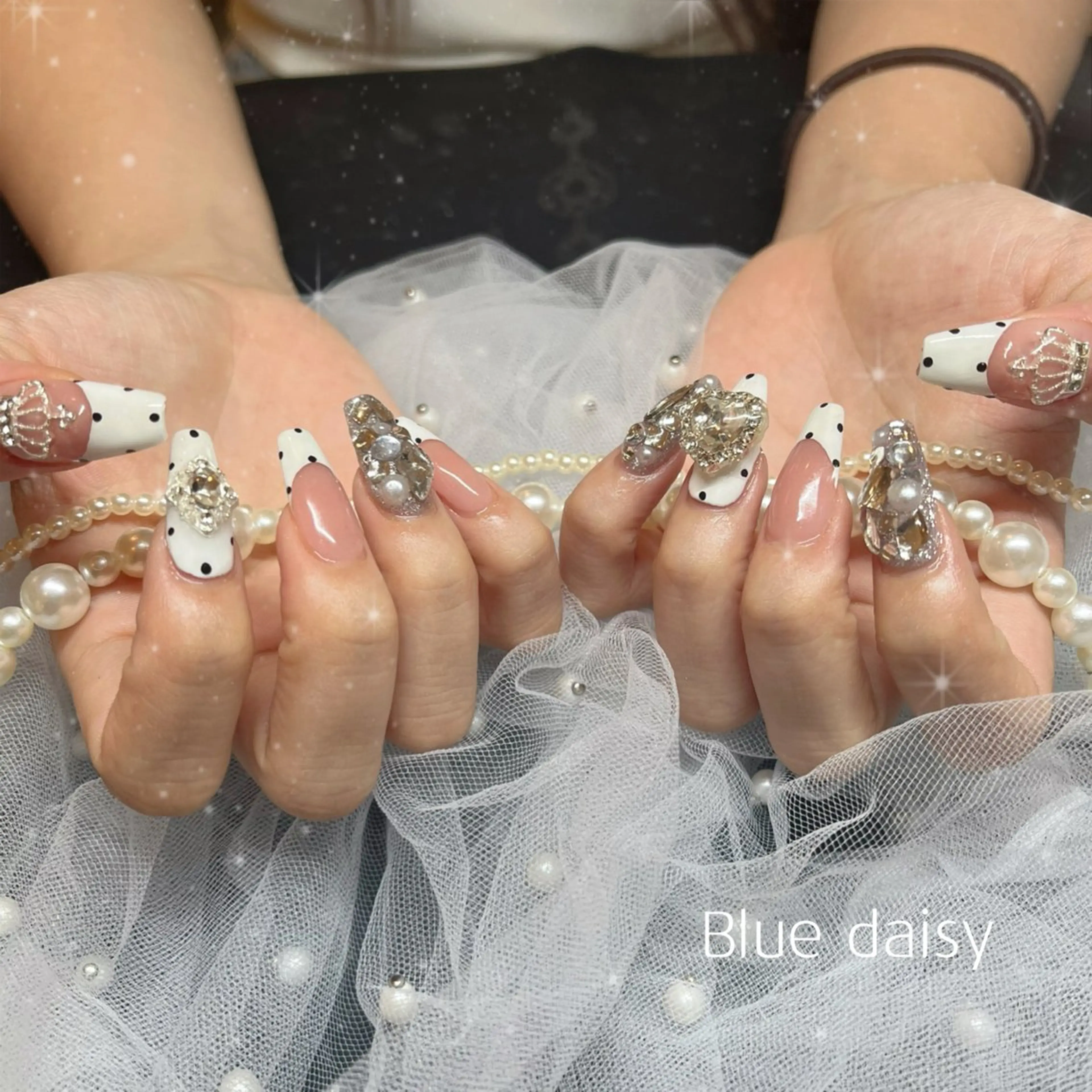 ネイル フレンチネイル ハンドネイル BlueDaisy 栄本店のネイルデザイン