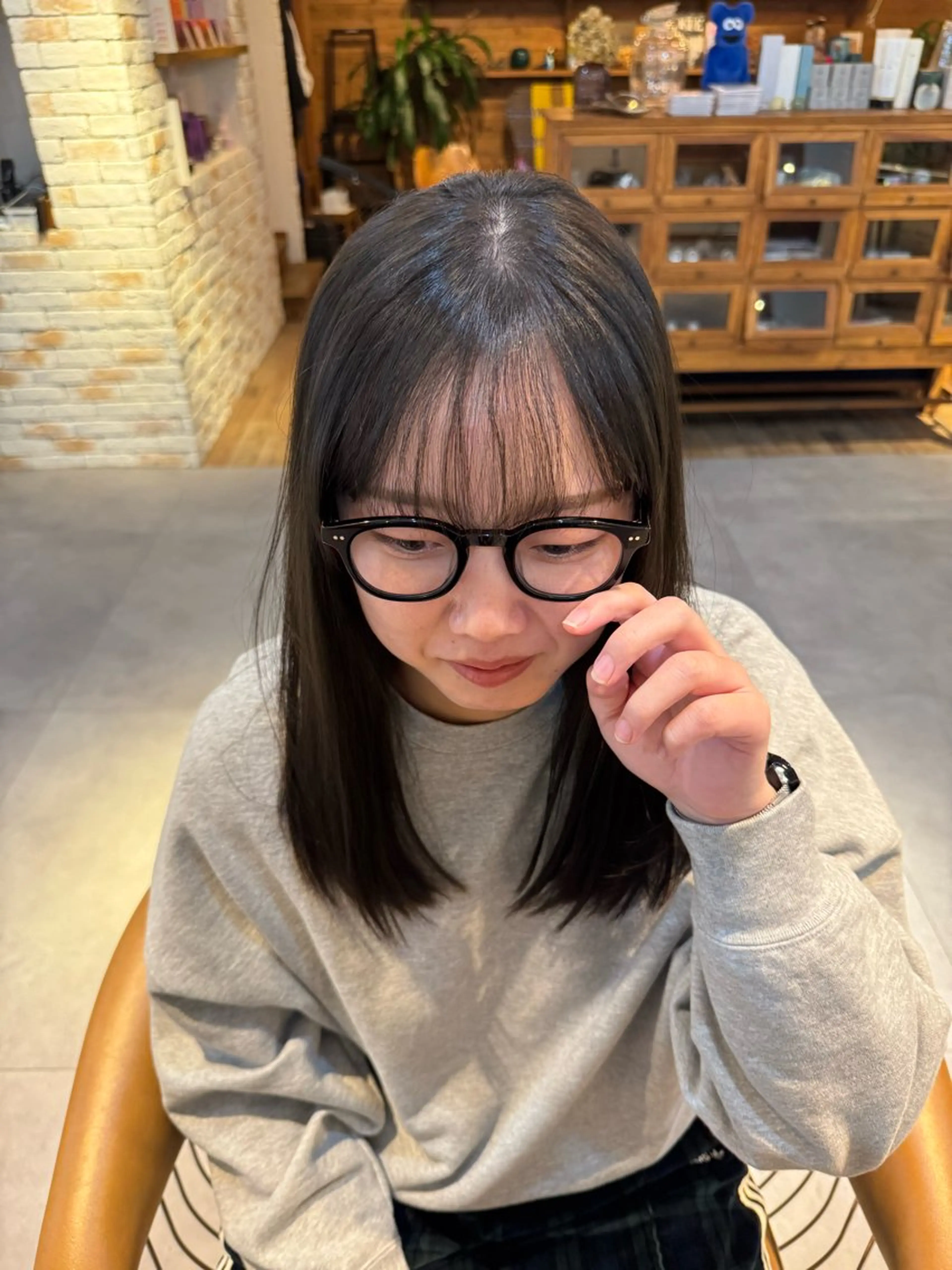 カラー オリーブカラー ヘアカラー ヘッドスパ Revie  hair所属・Hiyori/透明感 /ボブ/矢場町のヘアスタイル