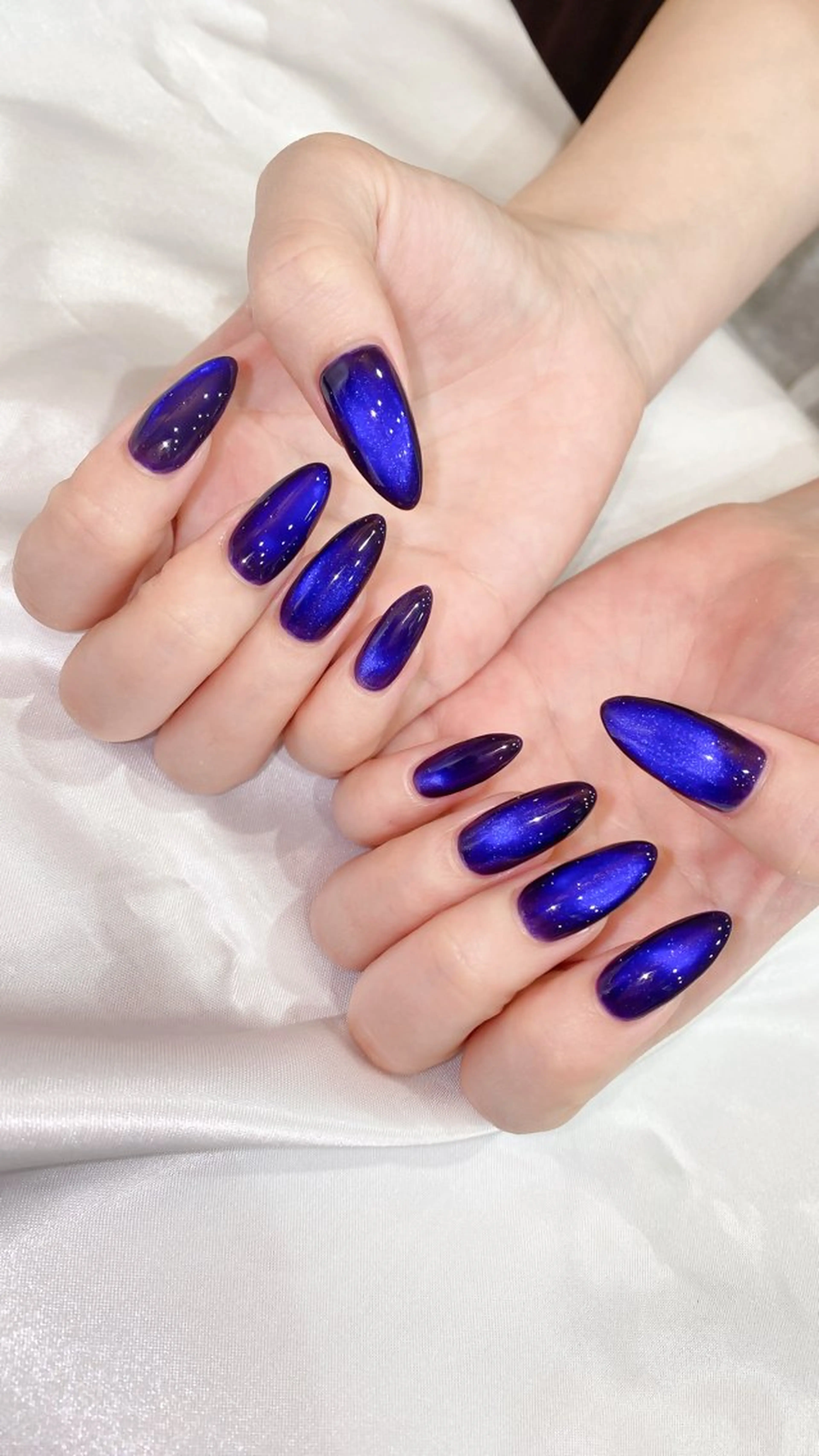 ネイル マグネットネイル マグネットワンカラー ワンカラーネイル éclat エクラのネイルデザイン