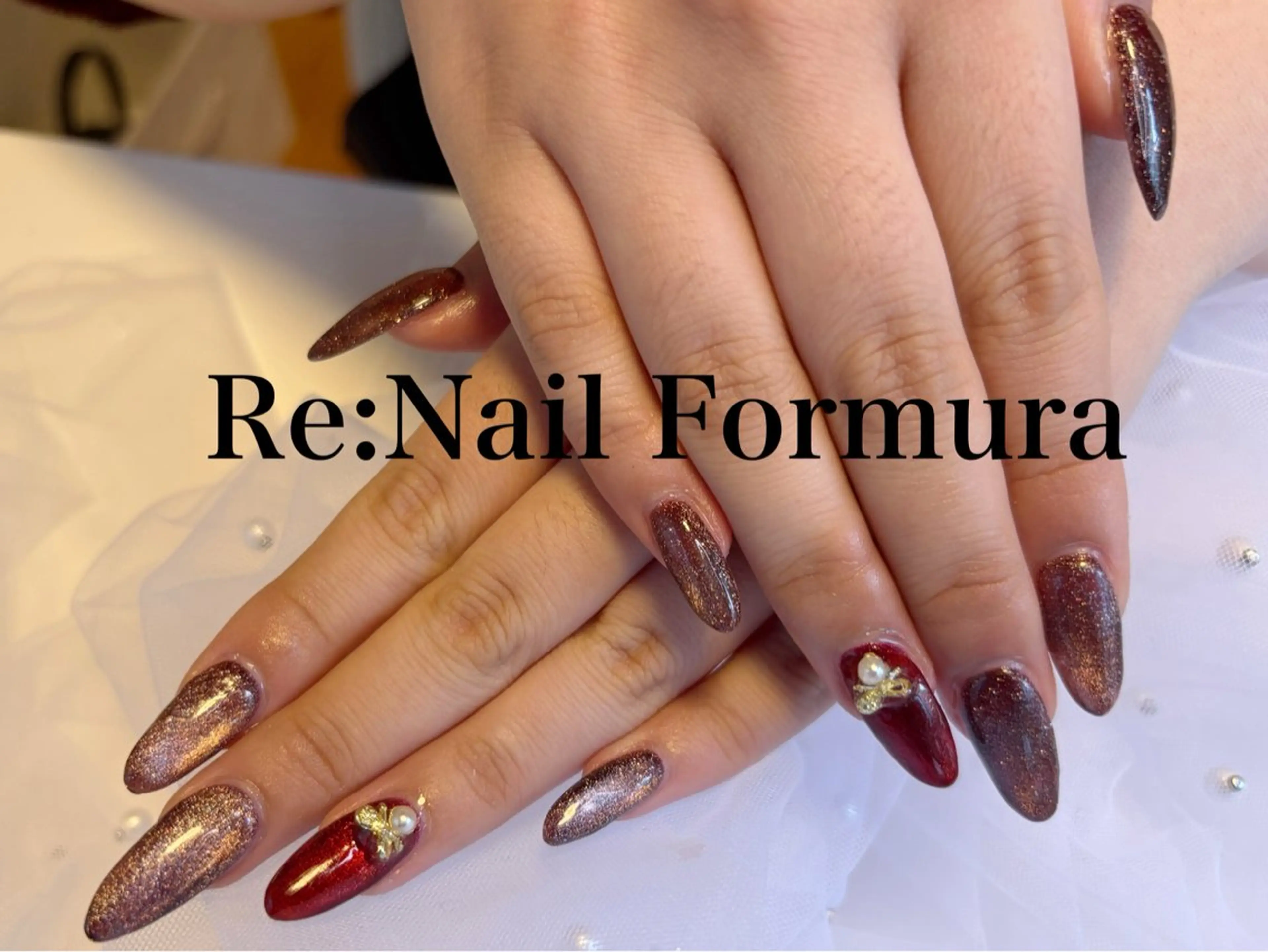 ロング ハンドネイル Re:Nail Formula所属・kido chieのネイルデザイン