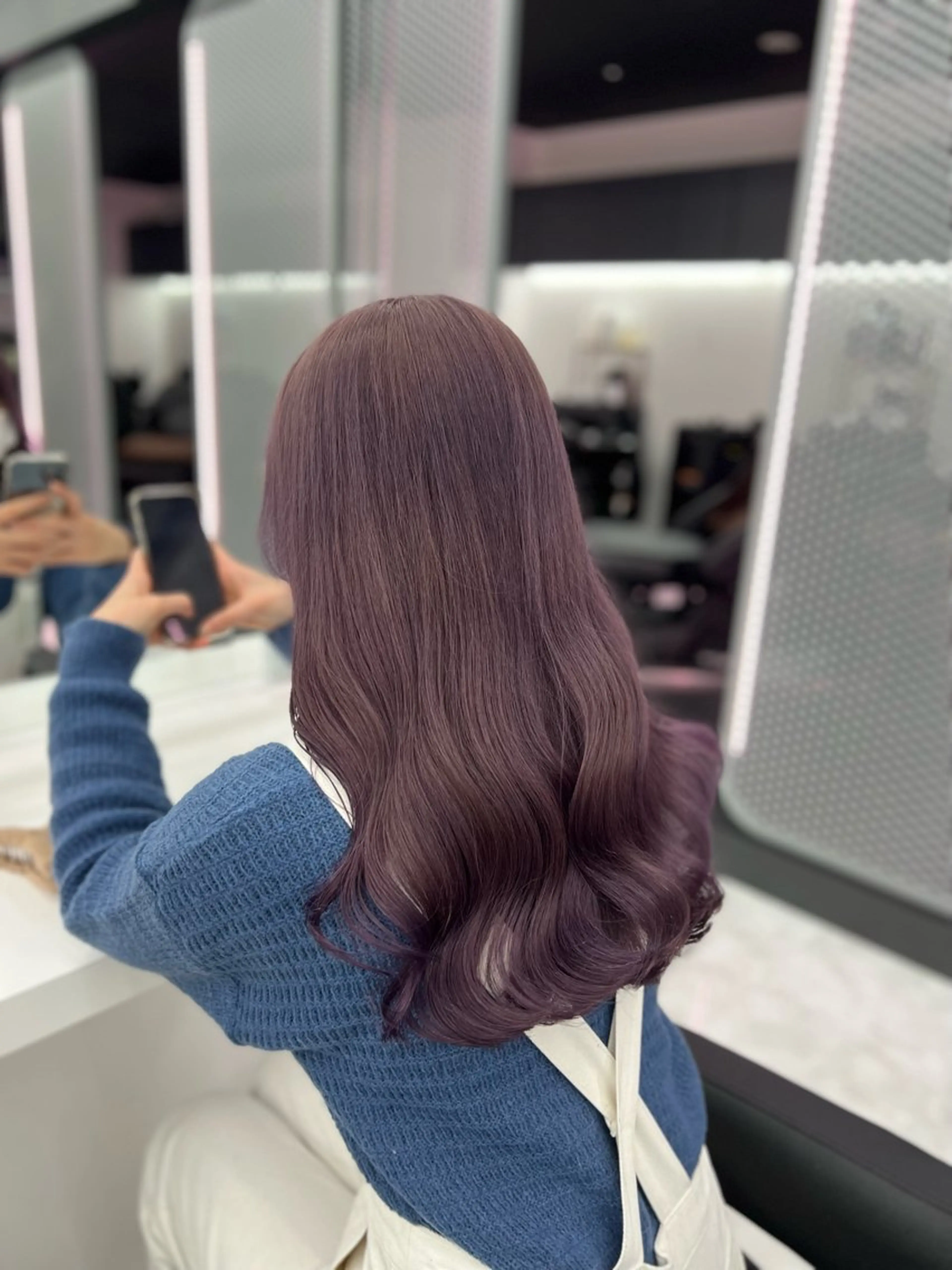 ミディアム カラー 💖似合わせカラー レイヤー💖ブリーチのヘアスタイル