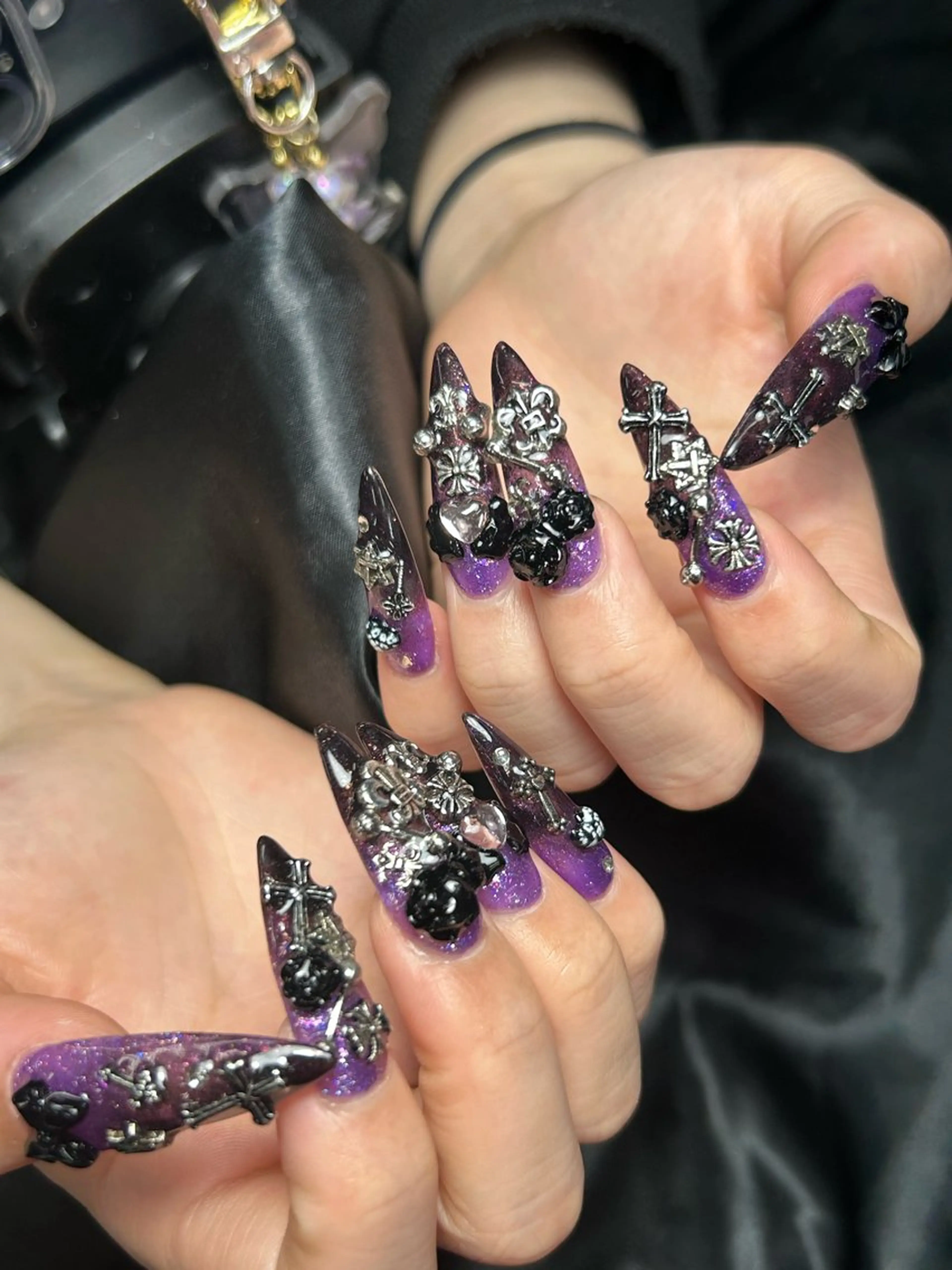 ネイル 韓国ネイル 持ち込み ニュアンスネイル ネイルチップ 冬ネイル RINN ANA.CHUOのネイルデザイン