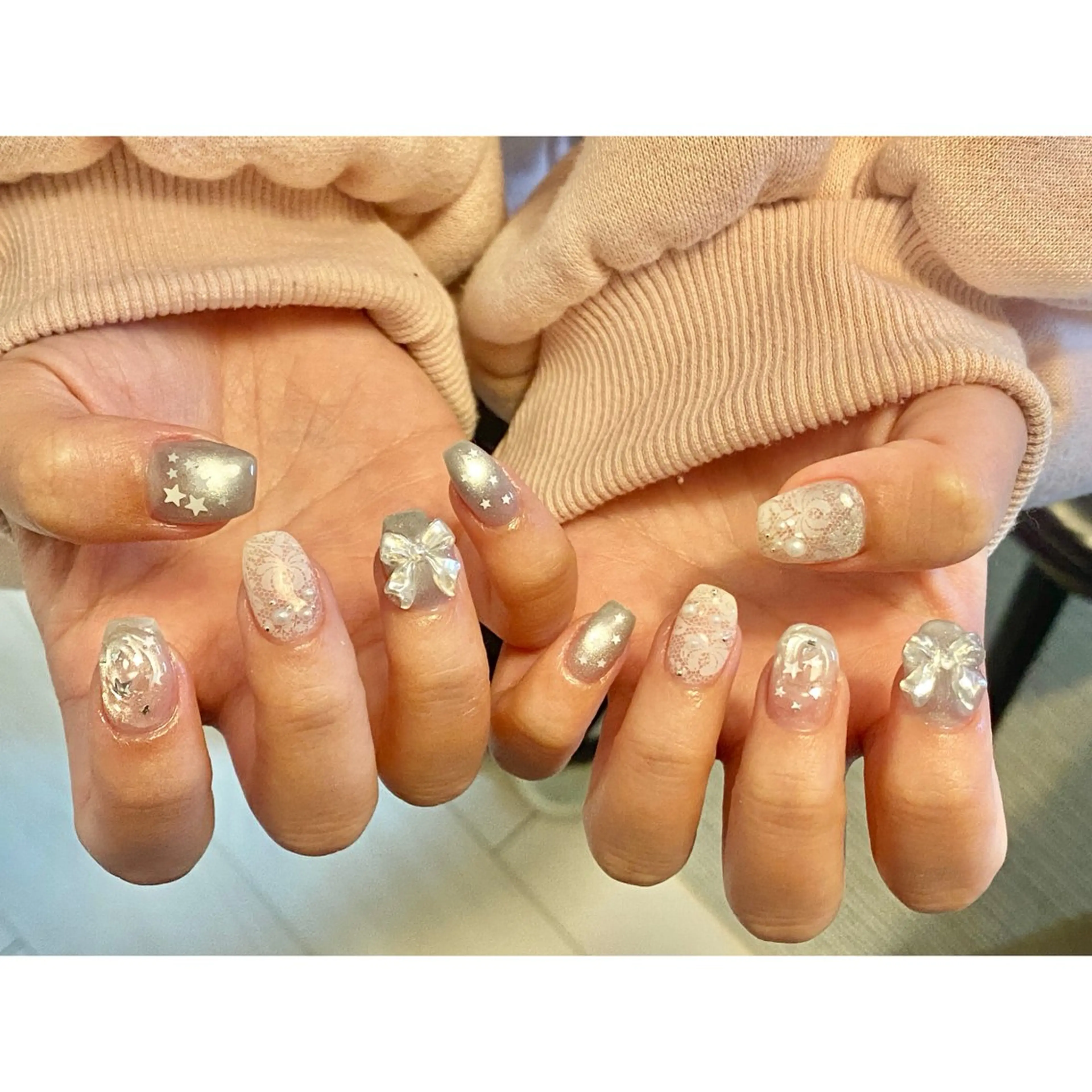 ネイル ハンドネイル ⏦Little 𐙚 Nail⏦のネイルデザイン