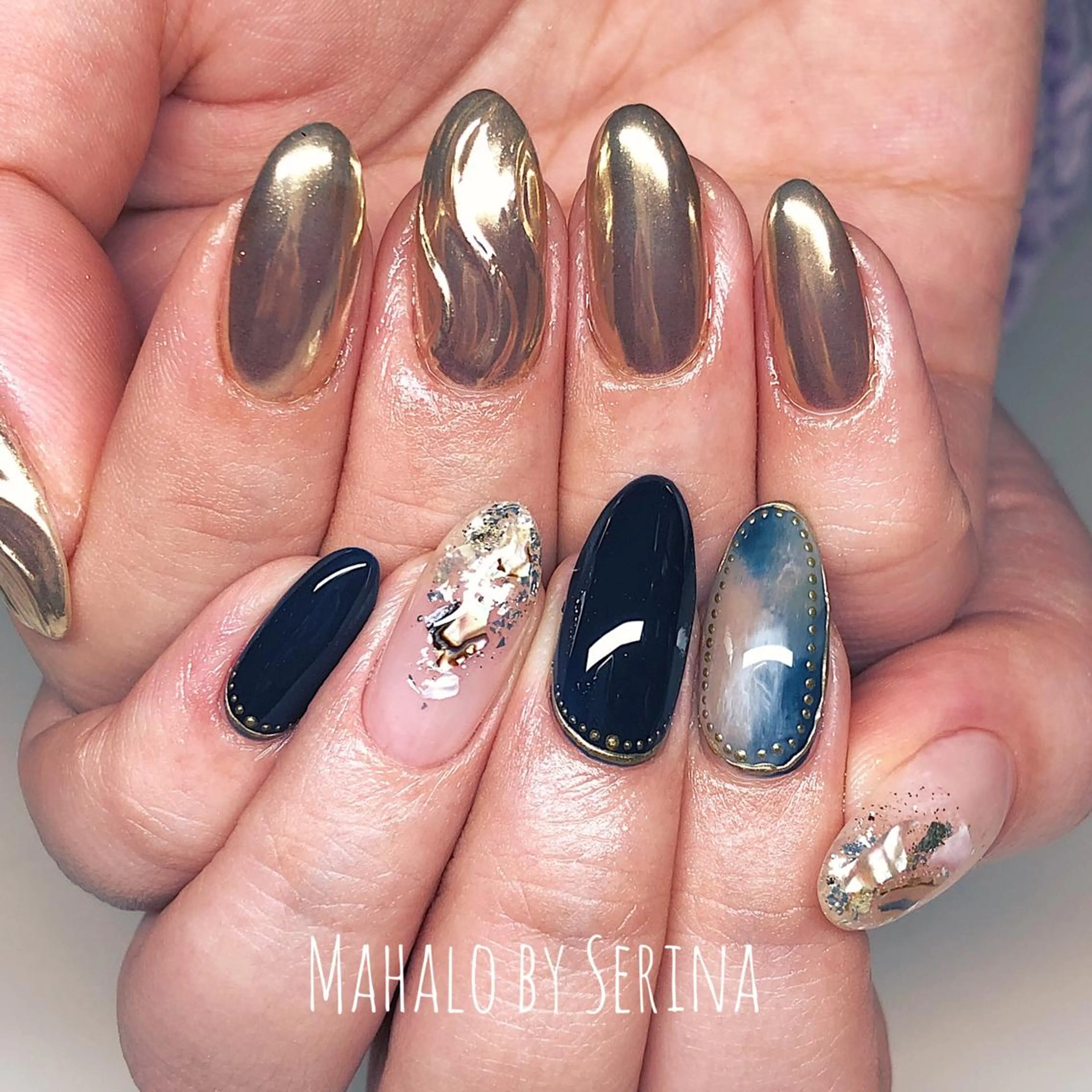 ミディアム カラー ネイル SUNNY BAE. SERINAのネイルデザイン