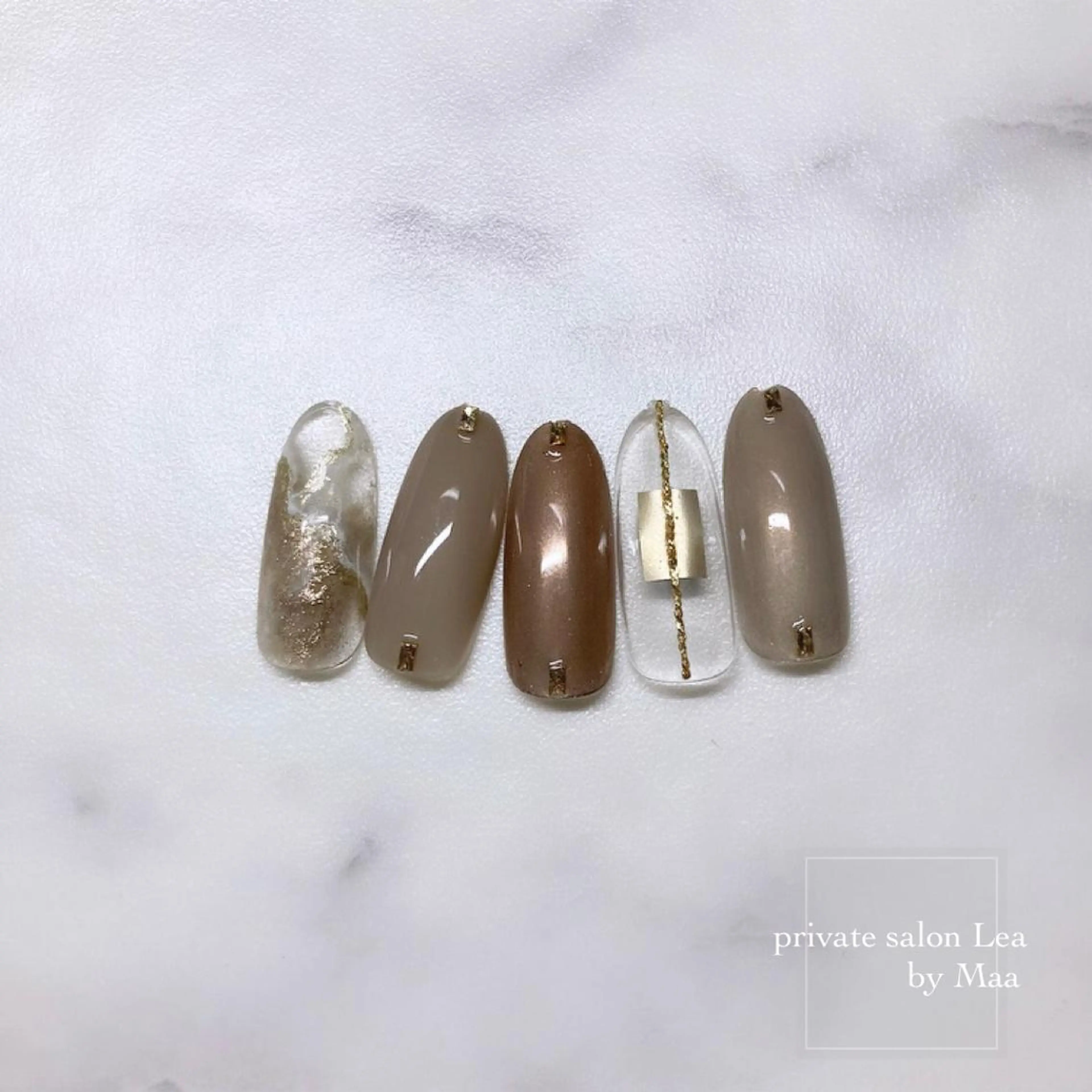 ネイル ハンドネイル private_ salon.Leaのネイルデザイン