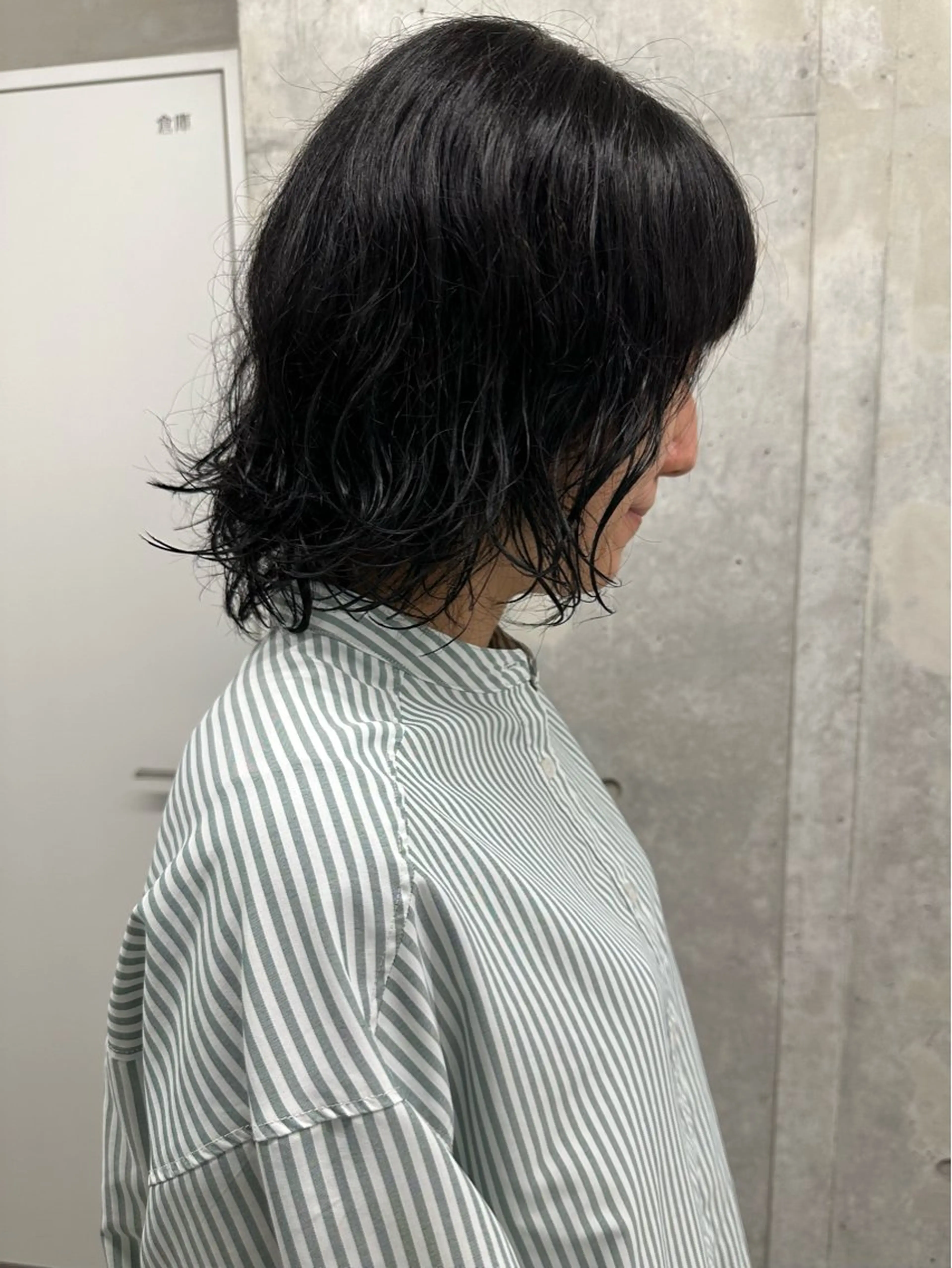 ミディアム カット ヘッドスパ ボブ/ゆるふわ ボブパーマ/とういのヘアスタイル