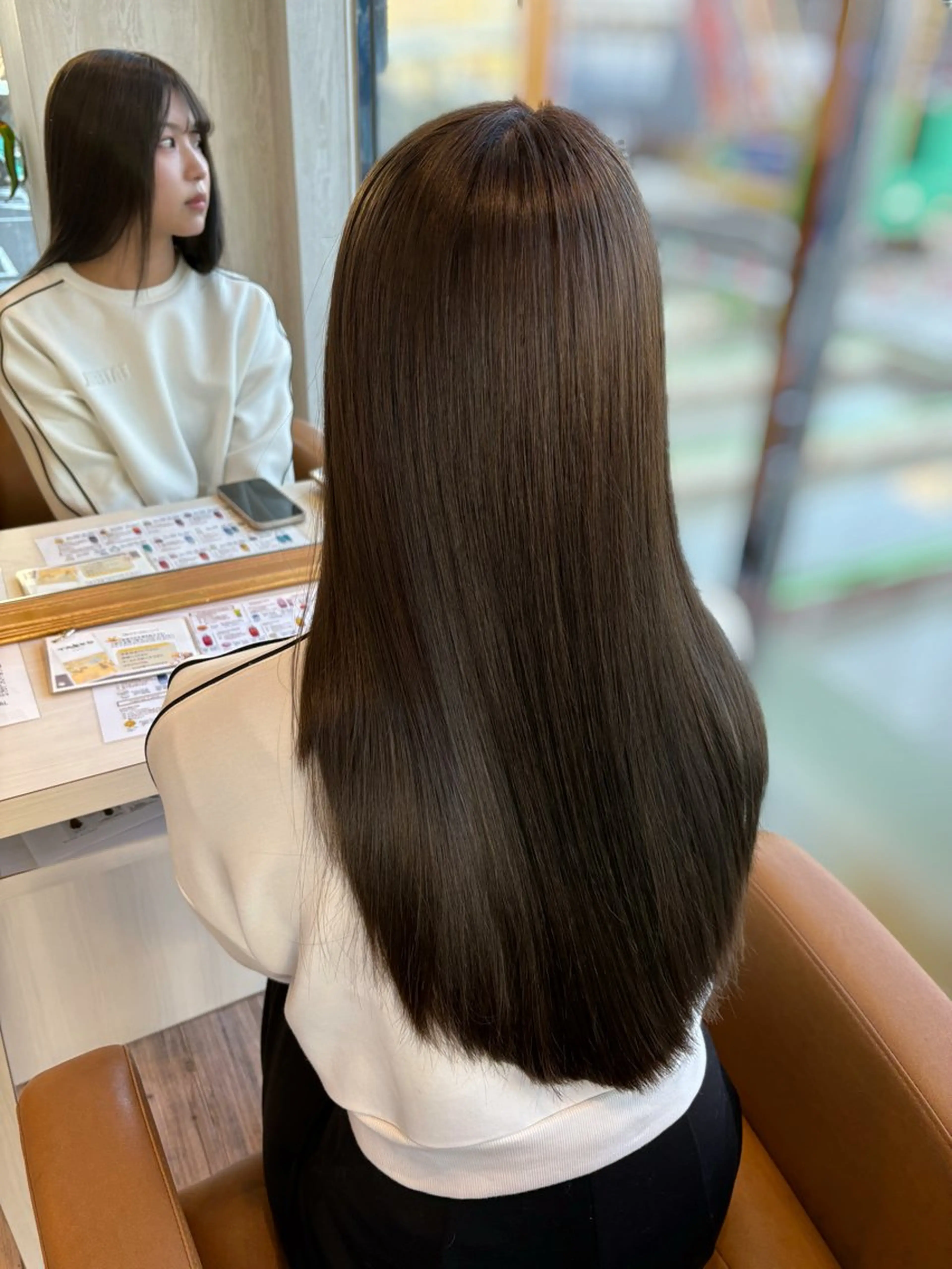 ロング レイヤーカット ローレイヤー ブリーチなしWカラー レイヤー/Rickyのヘアスタイル