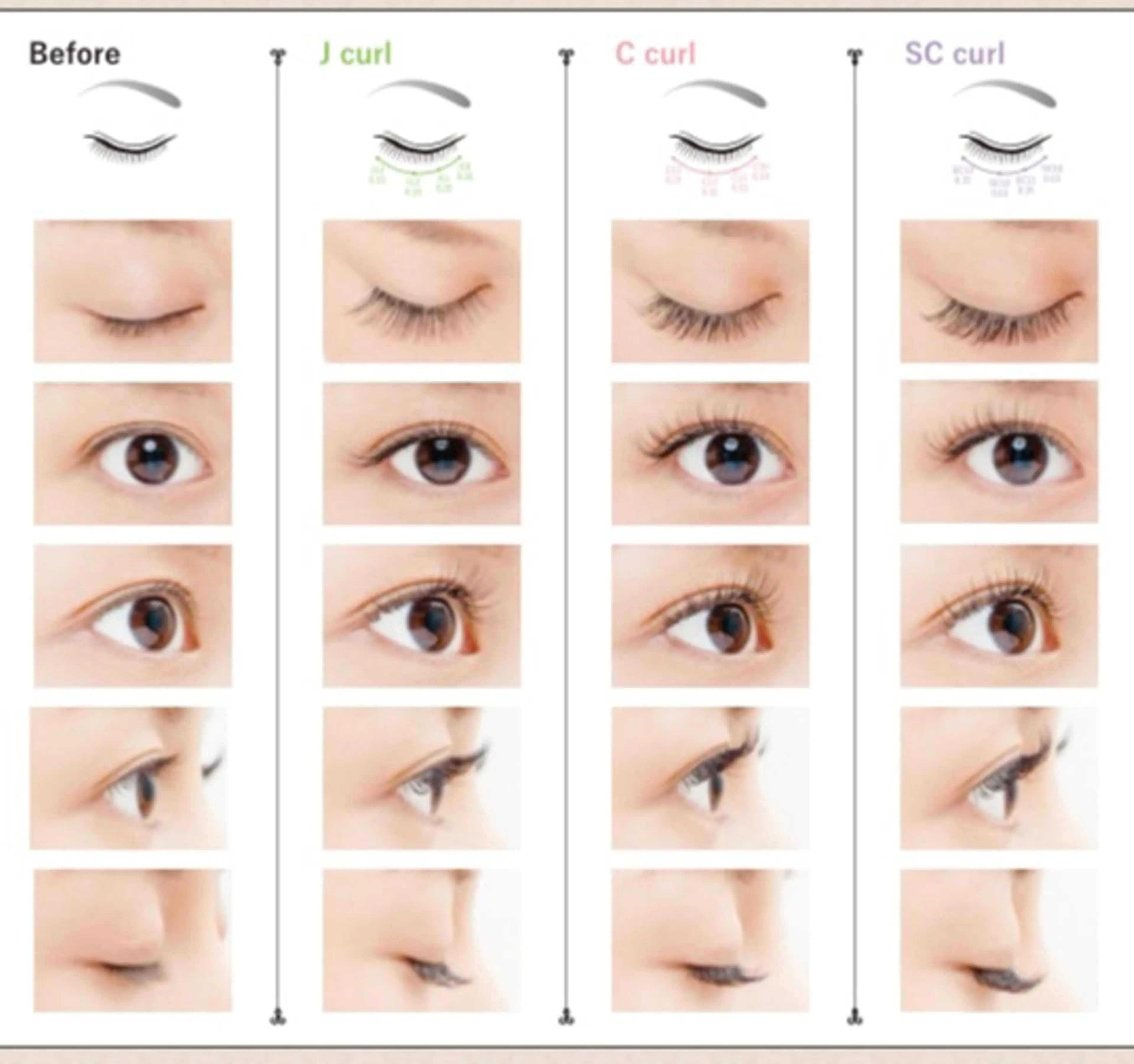 マツエク・マツパ Colk ☆のマツエク・マツパデザイン