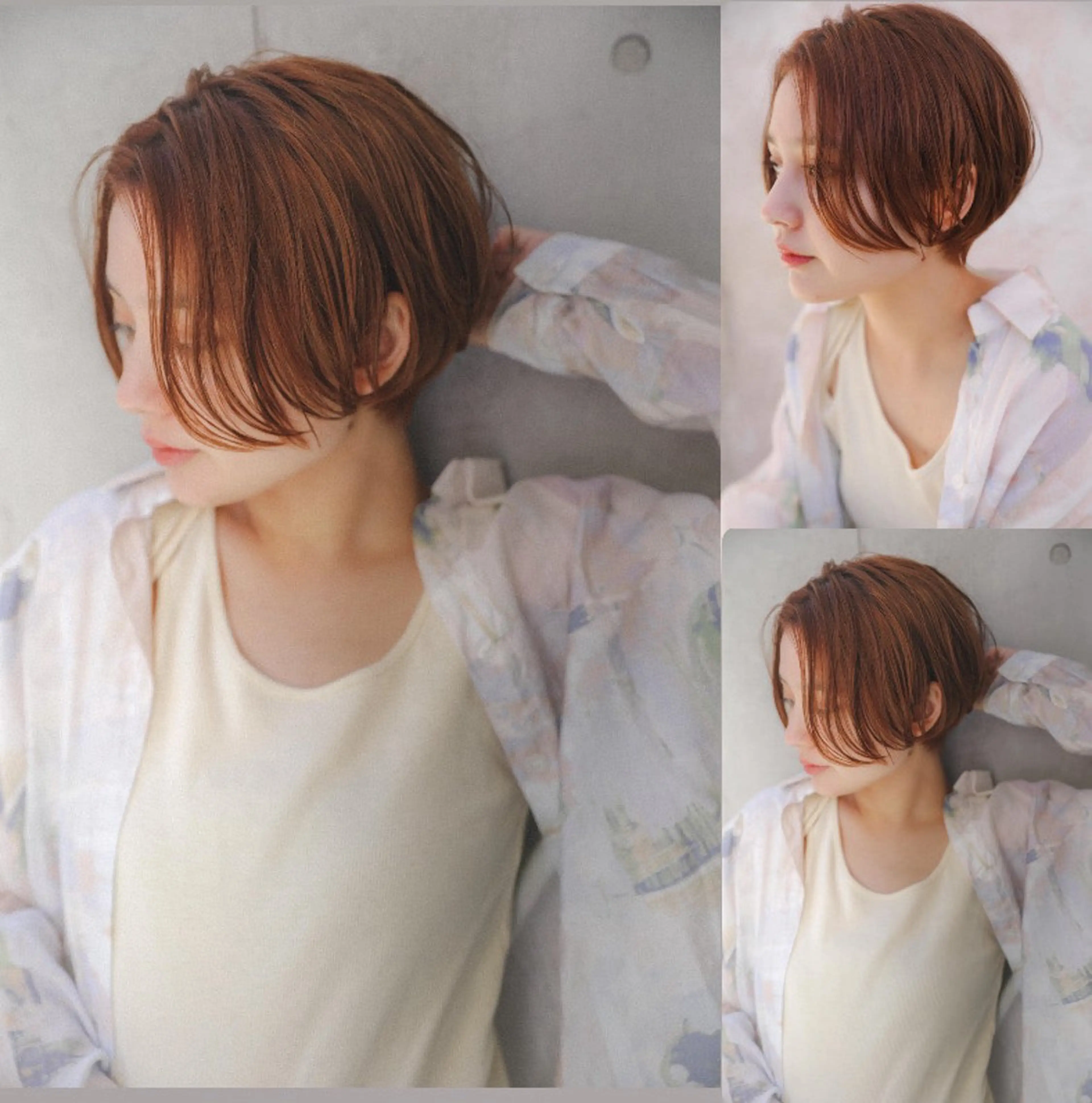 ショート カラー ショートボブ ハイライトカラー ボブ ハイライト ショートヘア 岡安優太 似合せが得意🤩のヘアスタイル